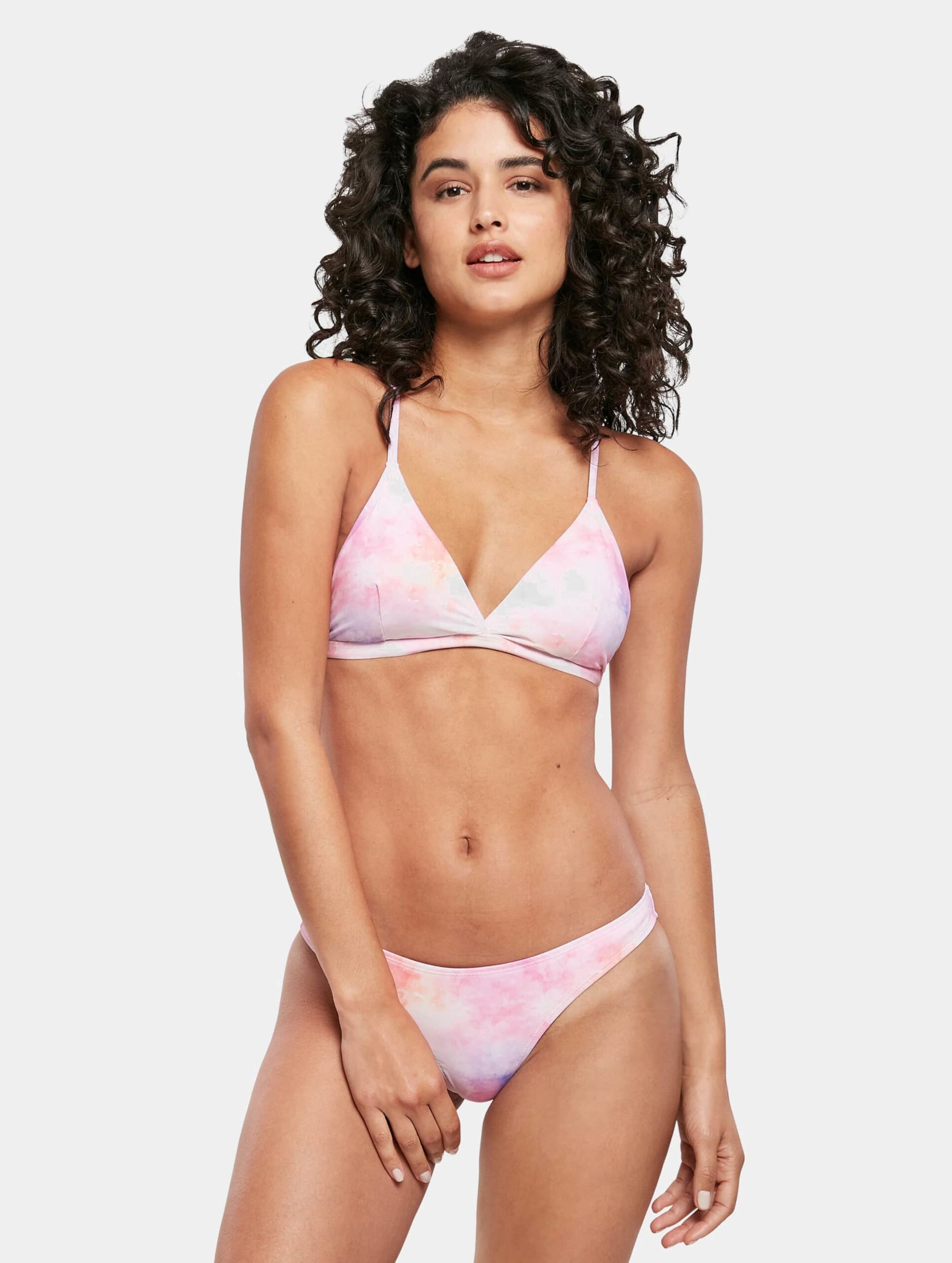 Urban Classics Ladies Tie Dye Triangle Back Bikini