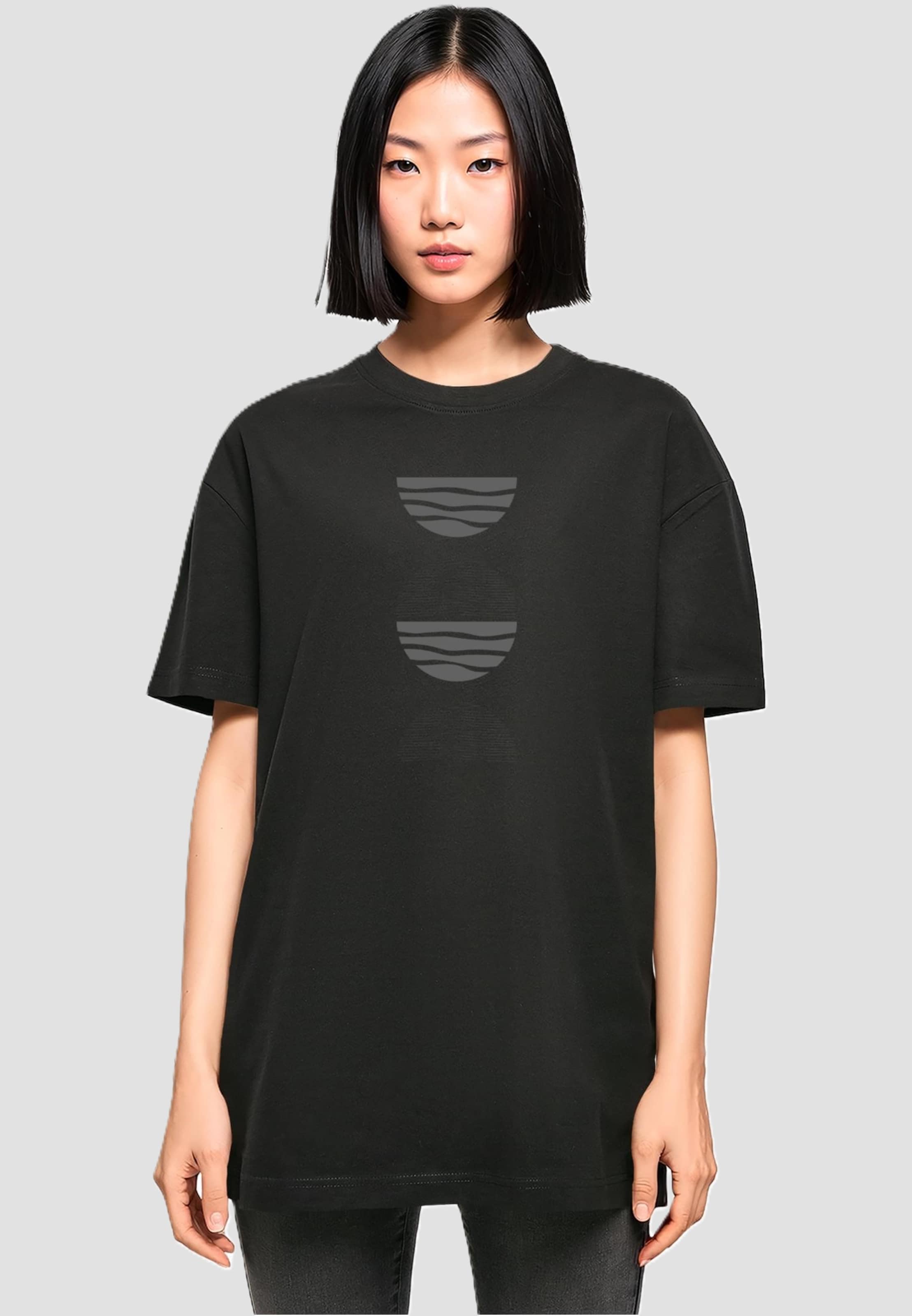 Merchcode Ladies Abstract Waves T-Shirt