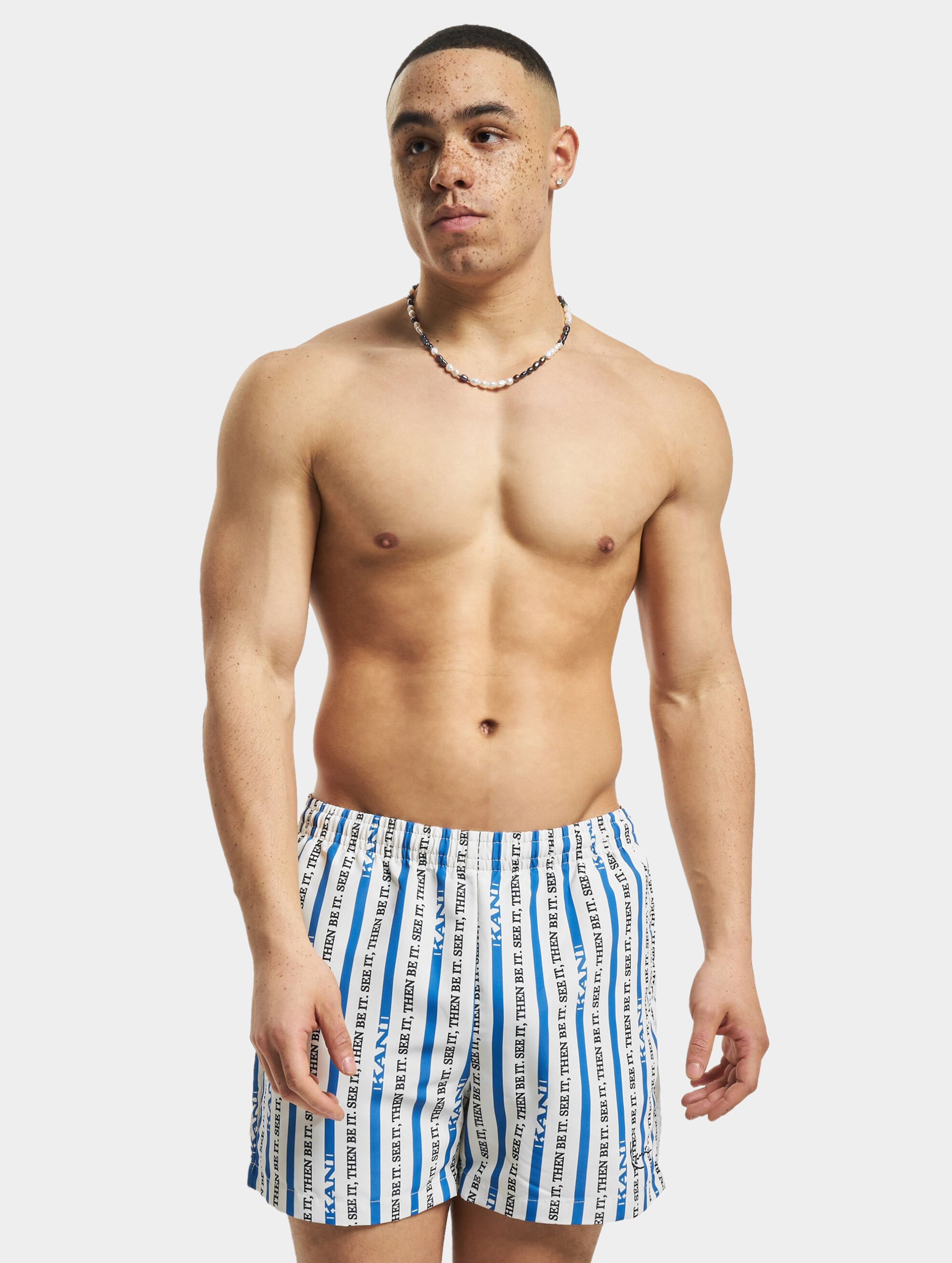 Karl Kani KK Small Signature Logo Stripe Boardshorts