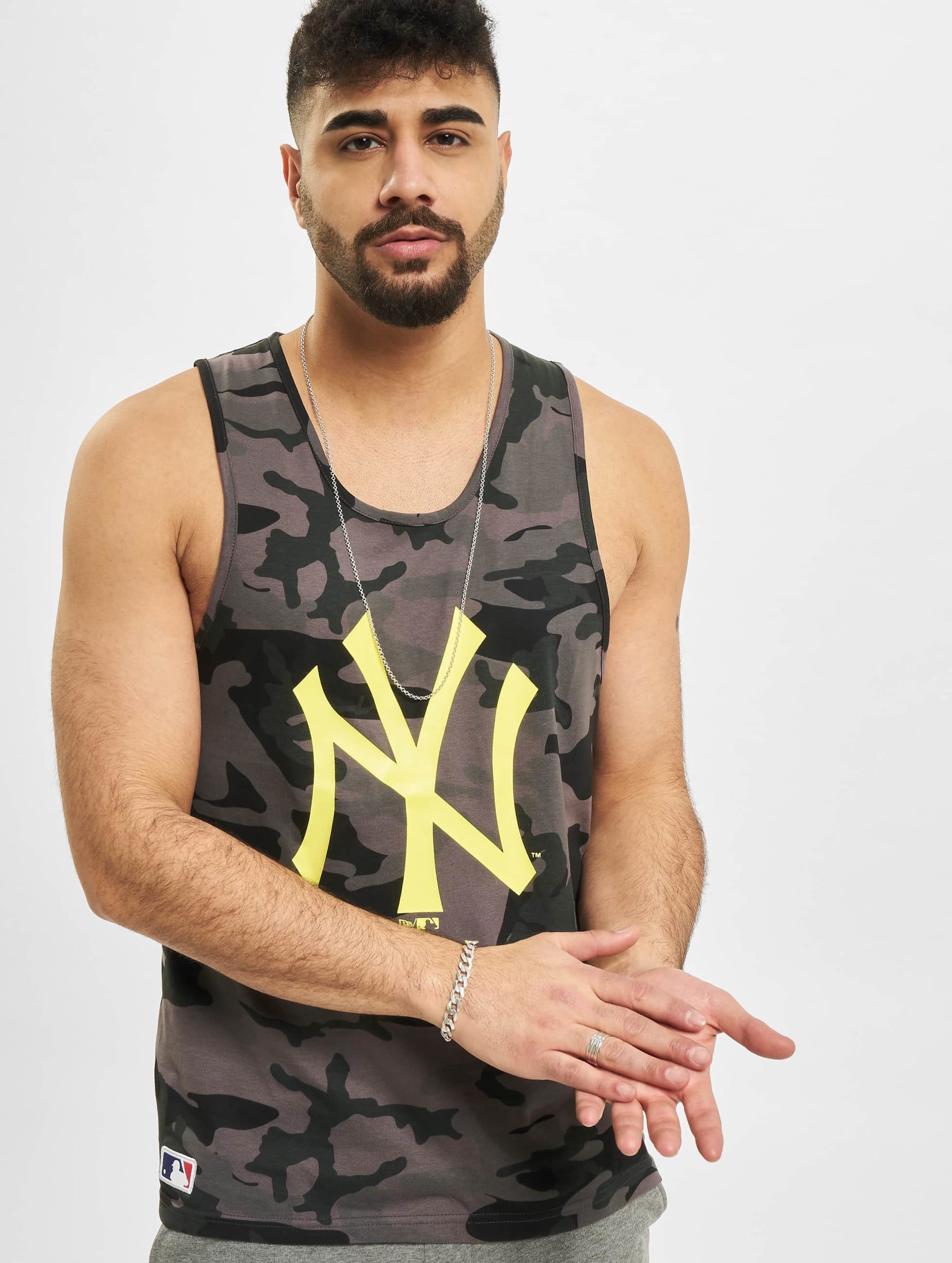 New Era MLB York Yankees Tank Top Midnite Camo/Neon