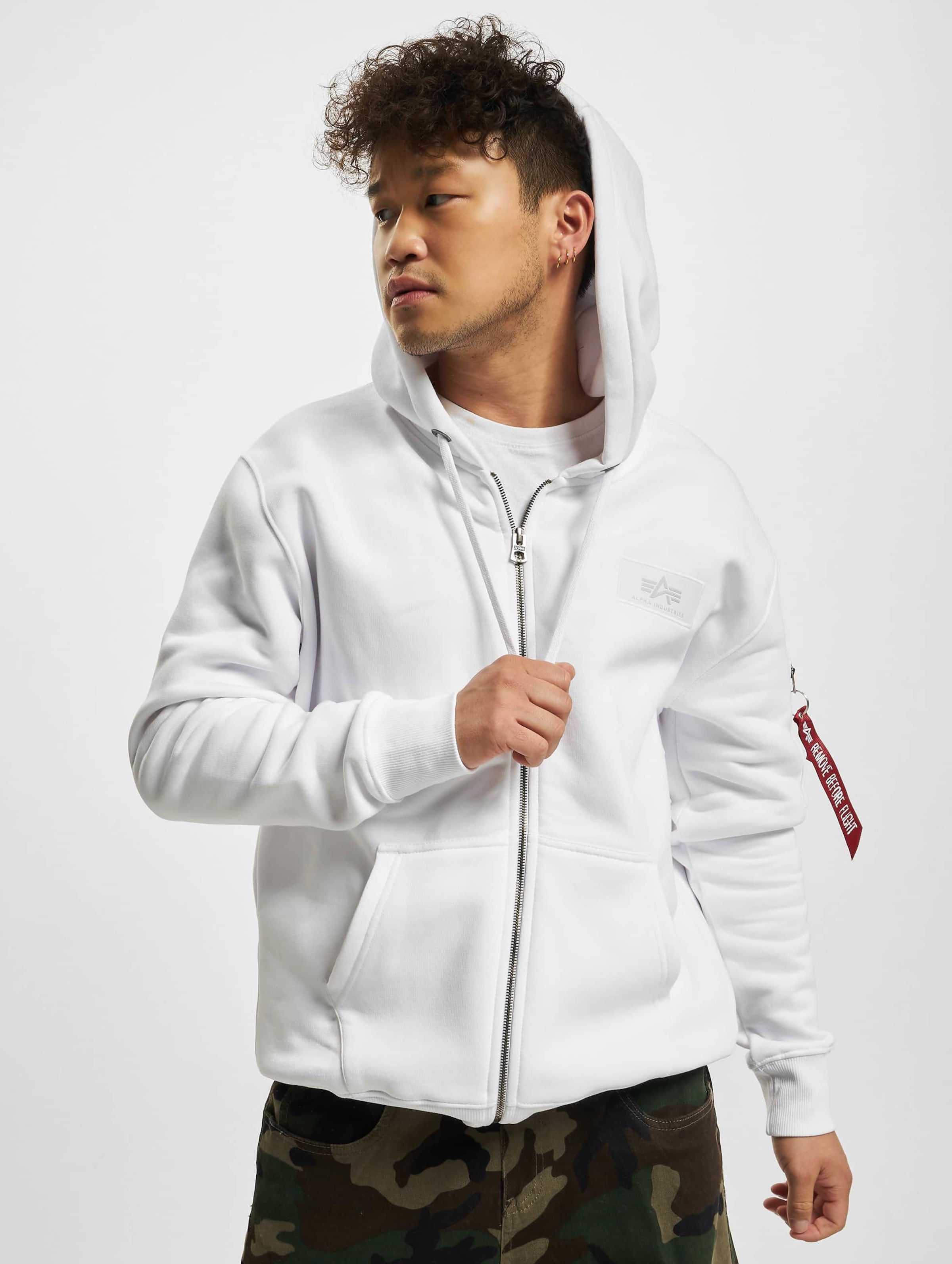 Alpha Industries Back Print Zip Hoodie