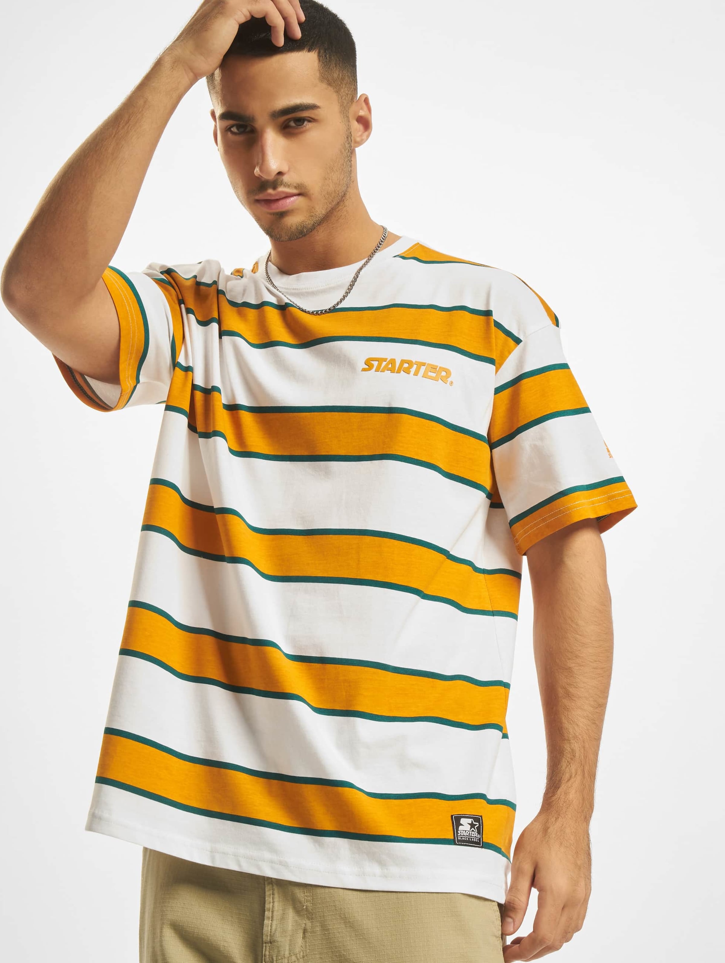 Starter Black Label Logo Striped Tee