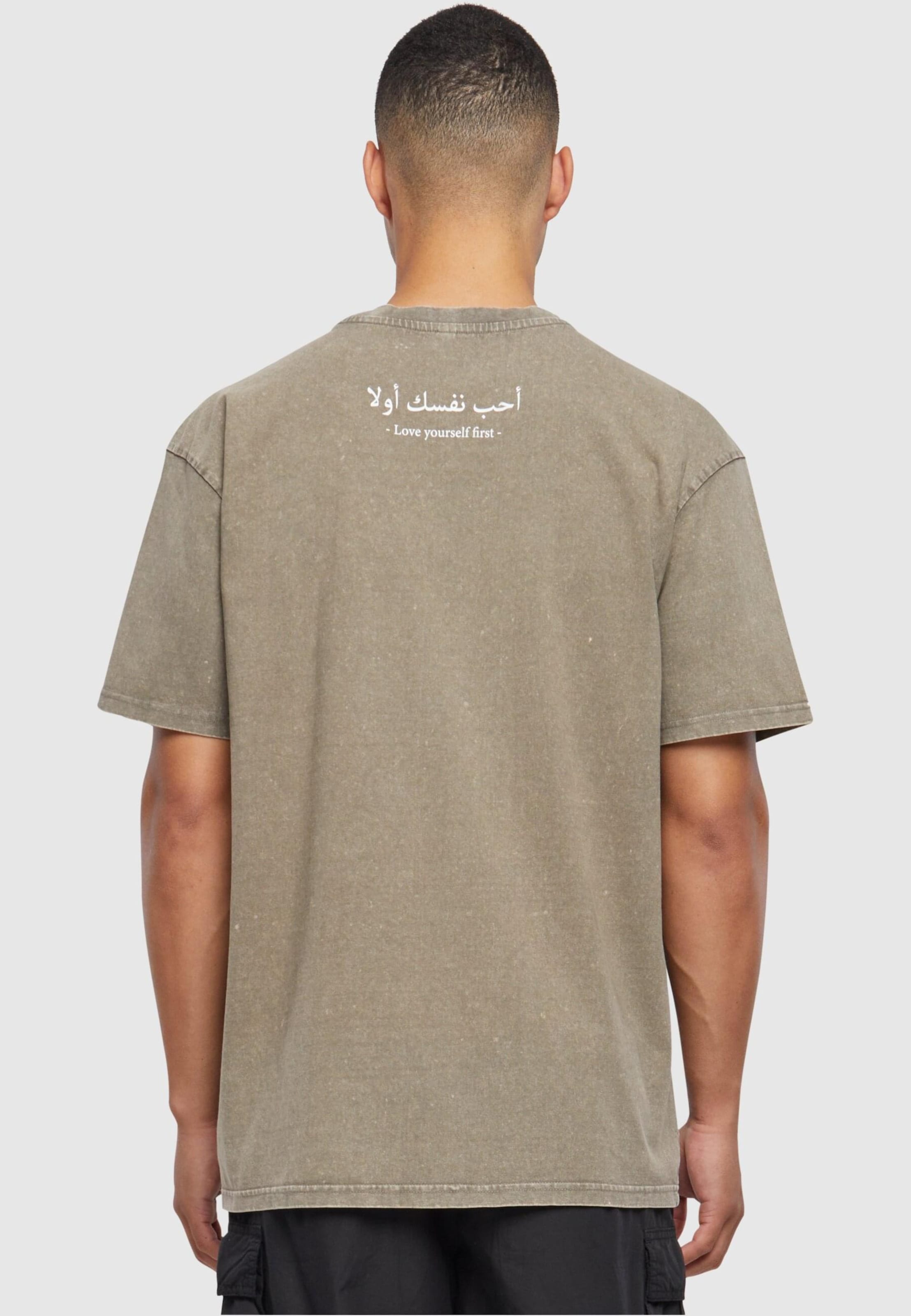 Merchcode Love Yourself First Acid Washed Heavy Oversize Tee