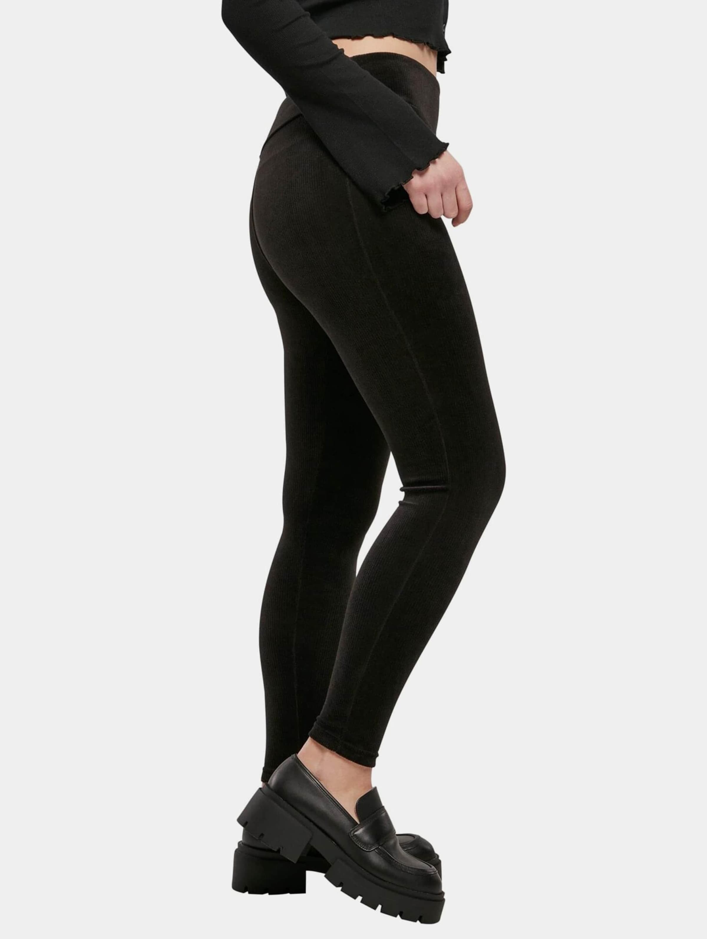 Urban Classics Ladies High Waist Rib Velvet Leggings