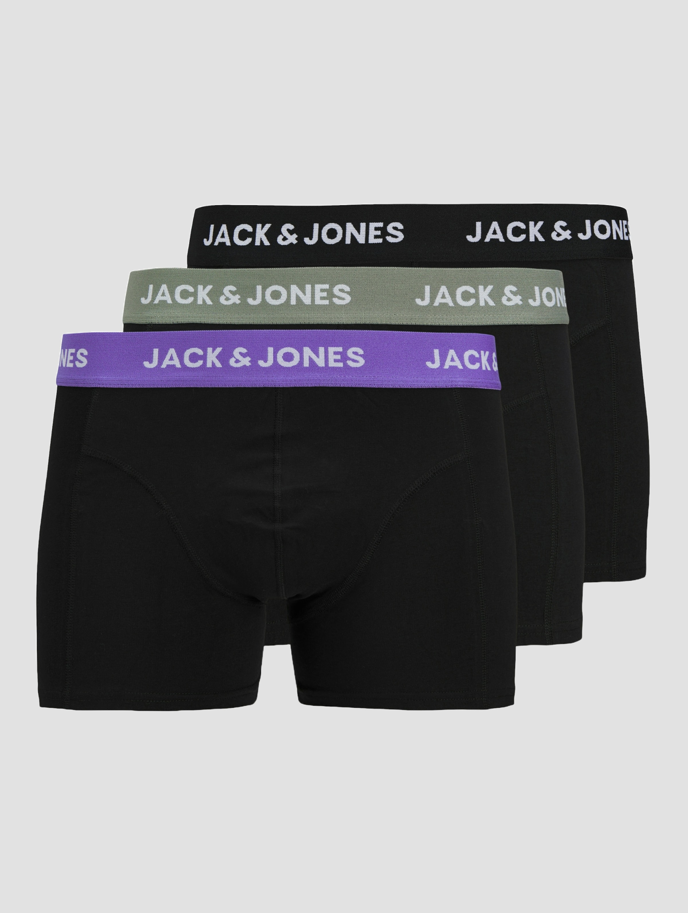 Jack & Jones Jacaxel Solid Trunks 3 Pack Boxershorts