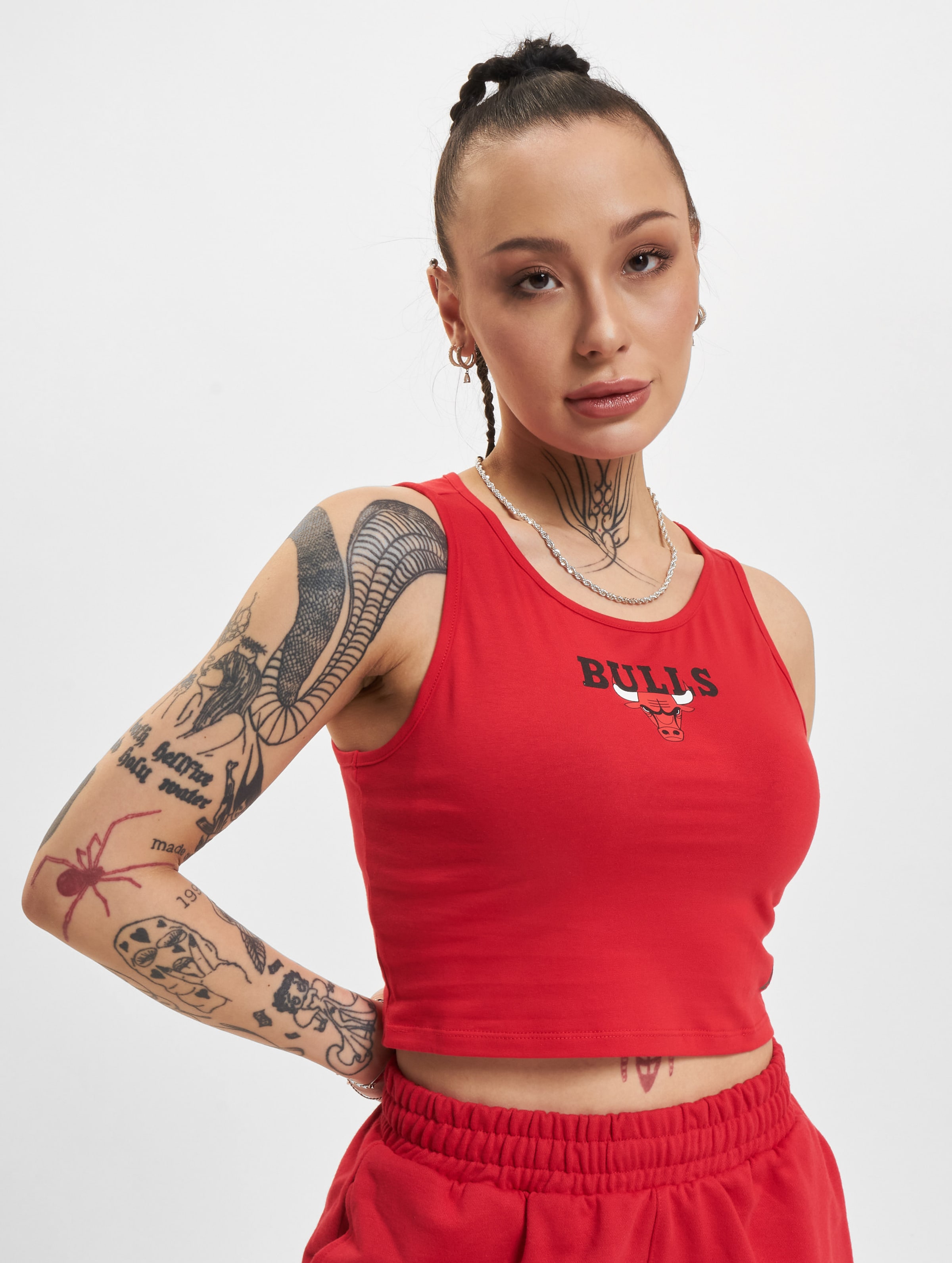 New Era NBA Team Logo Crop Tank Chicago Bulls