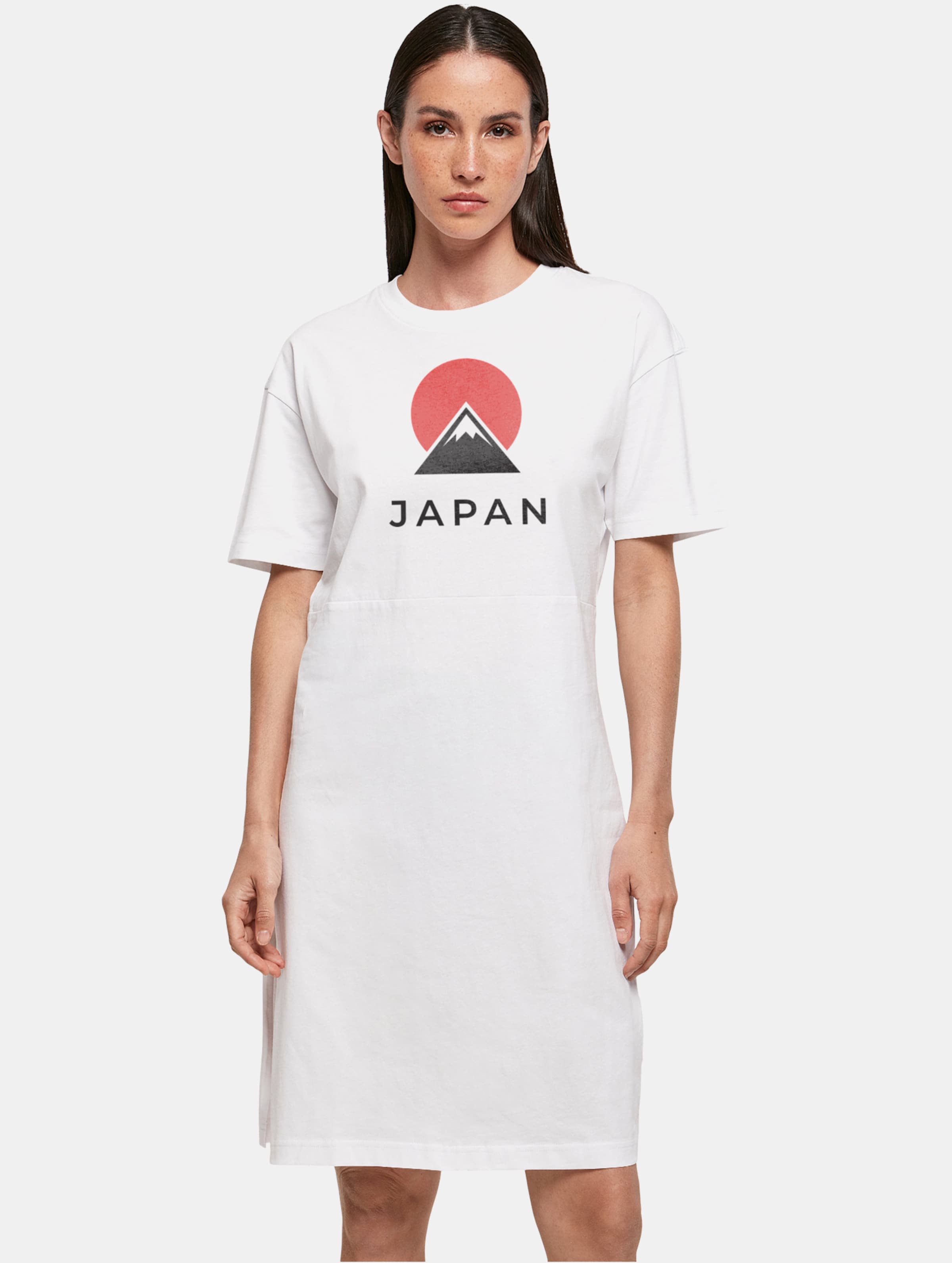 Merchcode Ladies Japan Essentials Oversized Slit Tee Dress