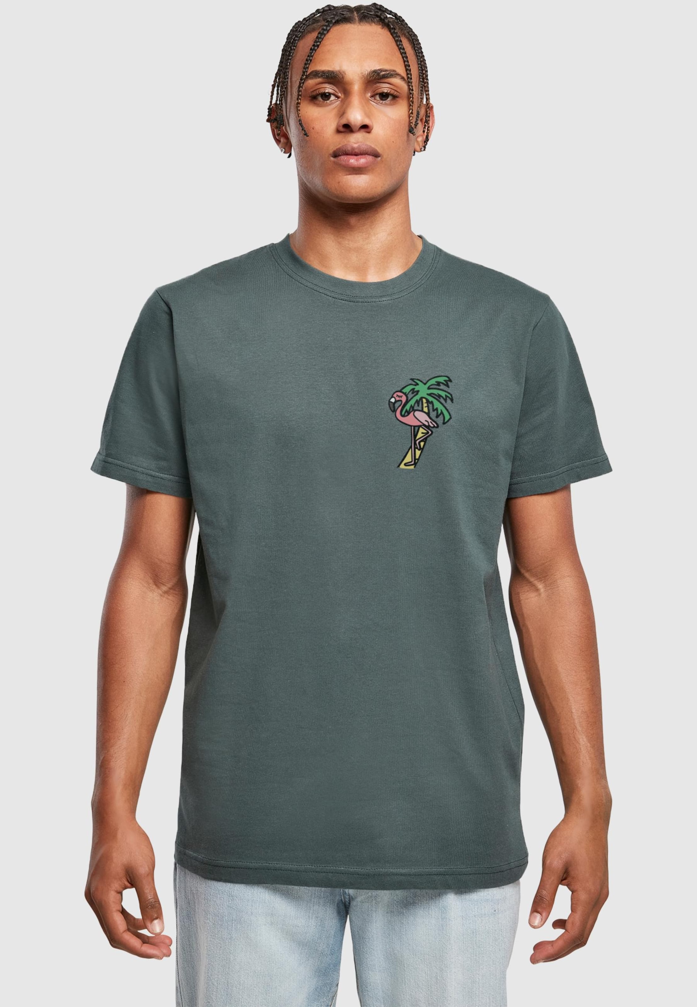 Mister Tee Flamingo T-Shirt Round Neck