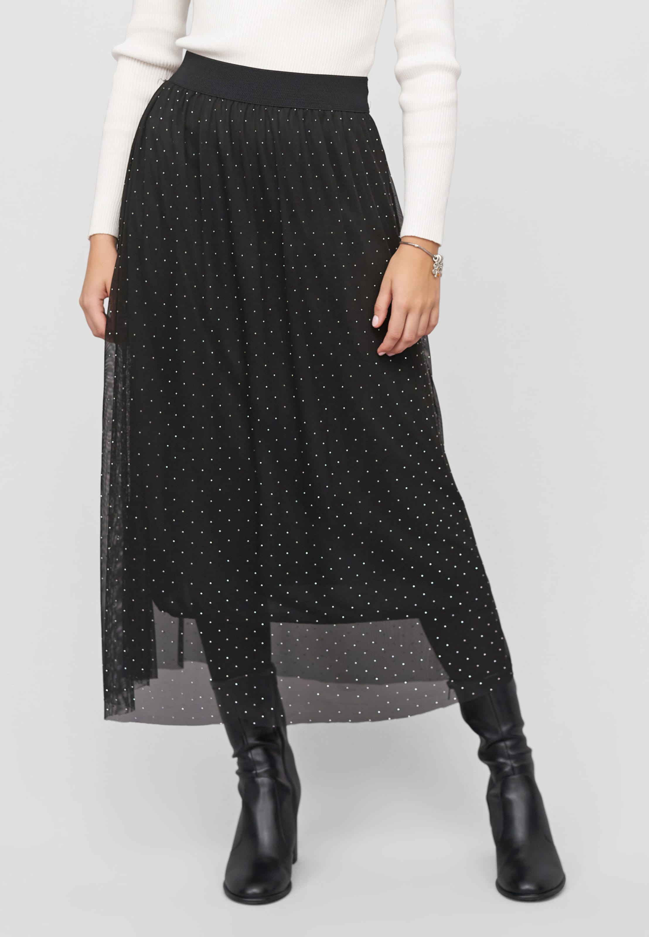 Cloud5ive Longform Skirt with rhinestones