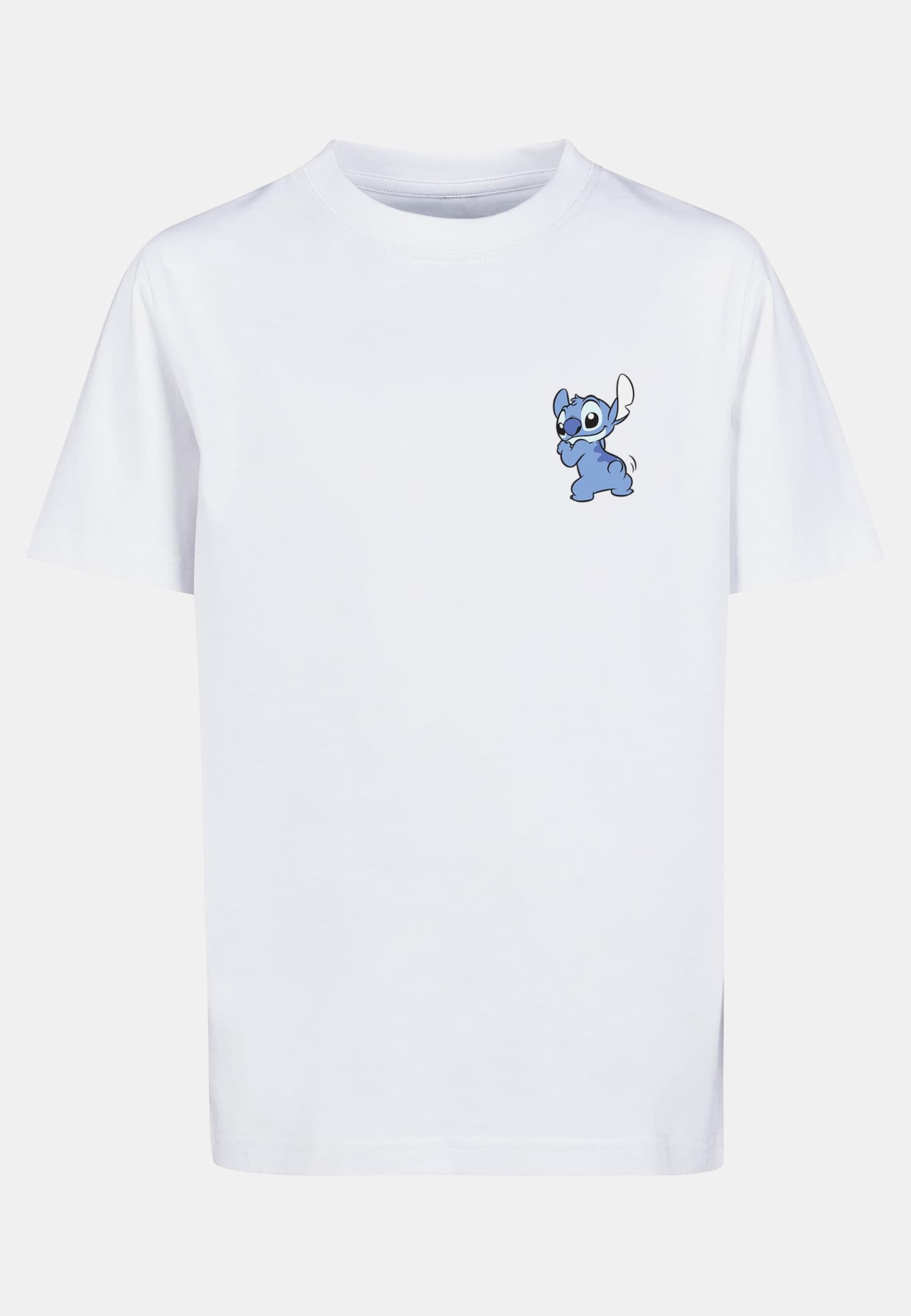 F4NT4STIC Disney Lilo And Stitch Backside Breast and Chillin Print with Kids Basic Tee