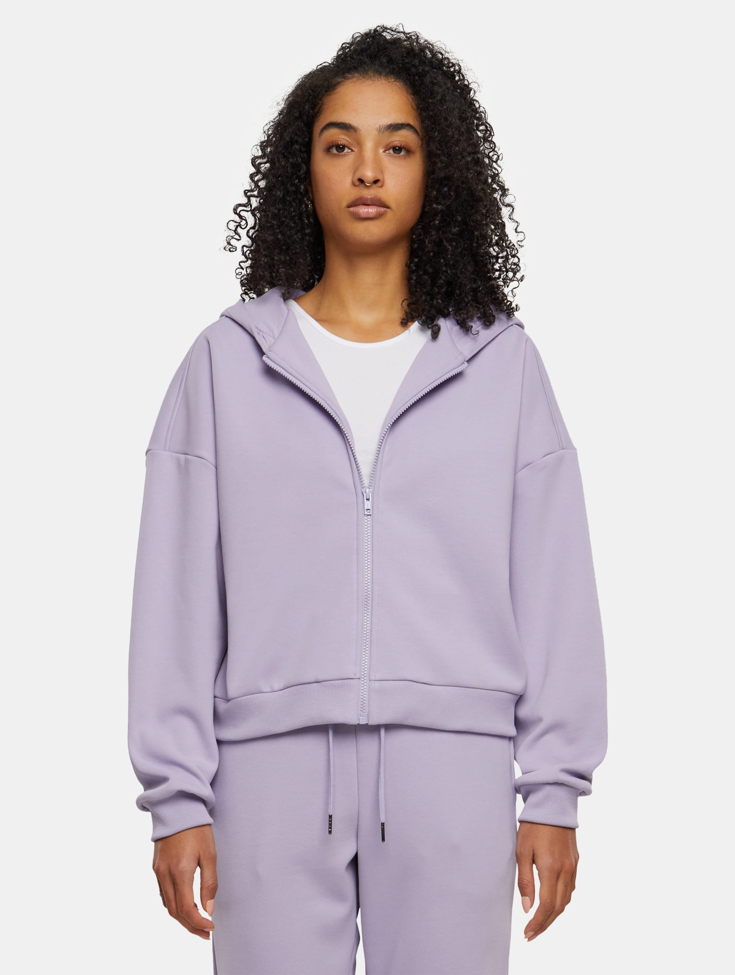 Urban Classics Ladies Cozy Short Zip Hoodie