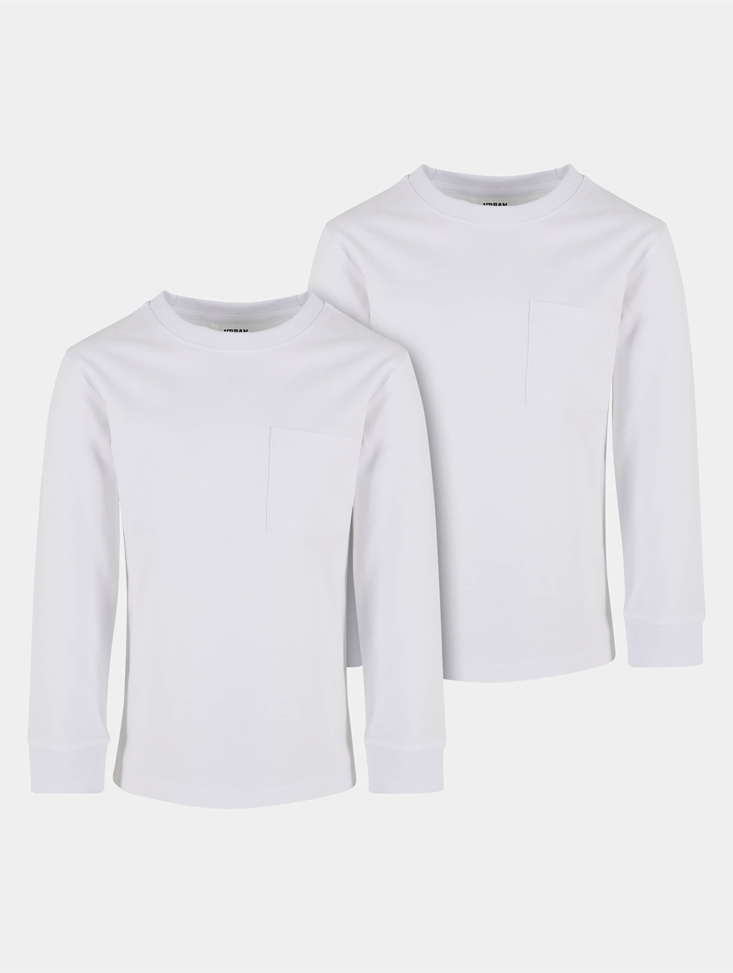 Urban Classics Boys Heavy Oversized Pocket 2 Pack Longsleeve