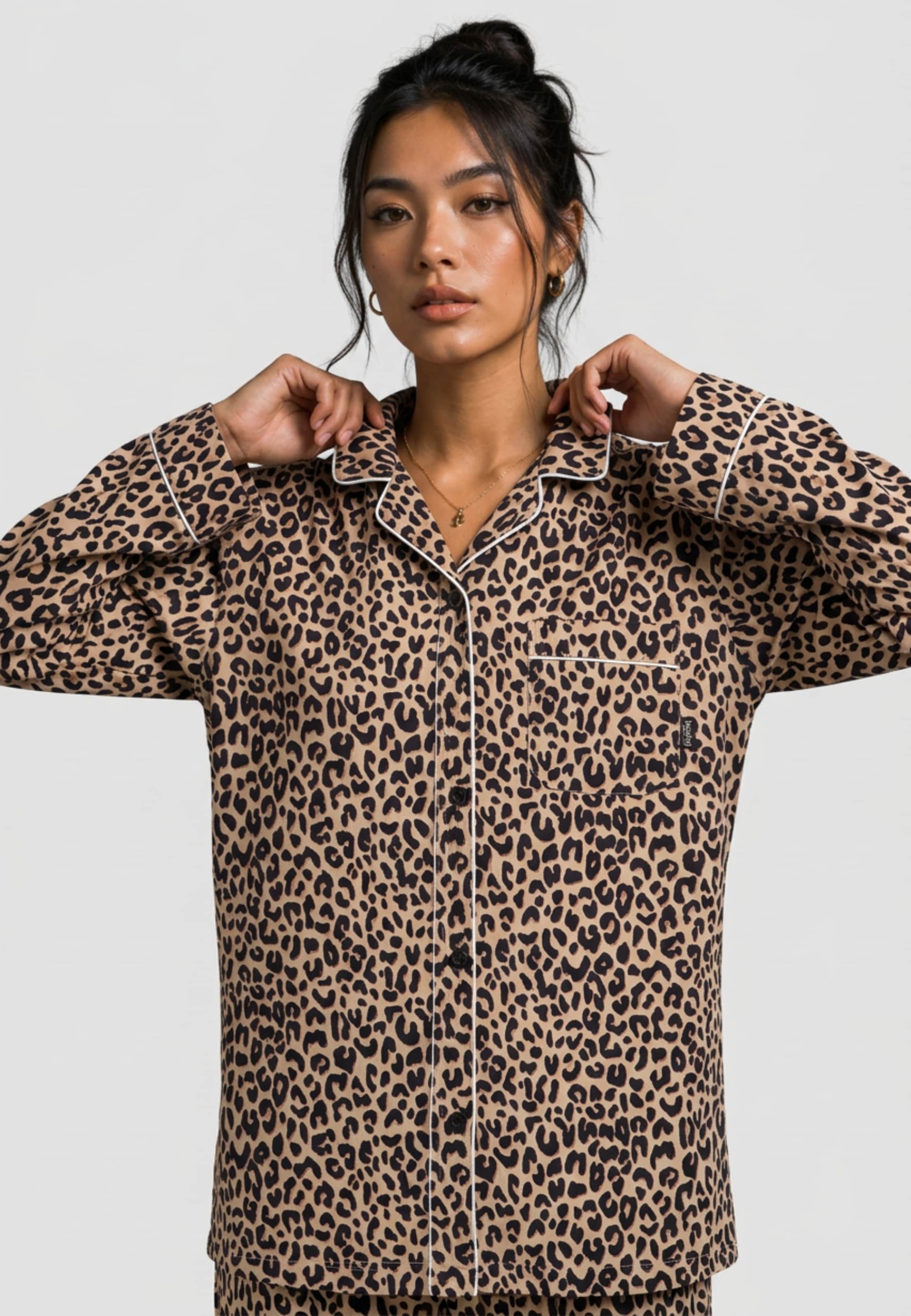 Pockies Leopard Pyjama Shirt