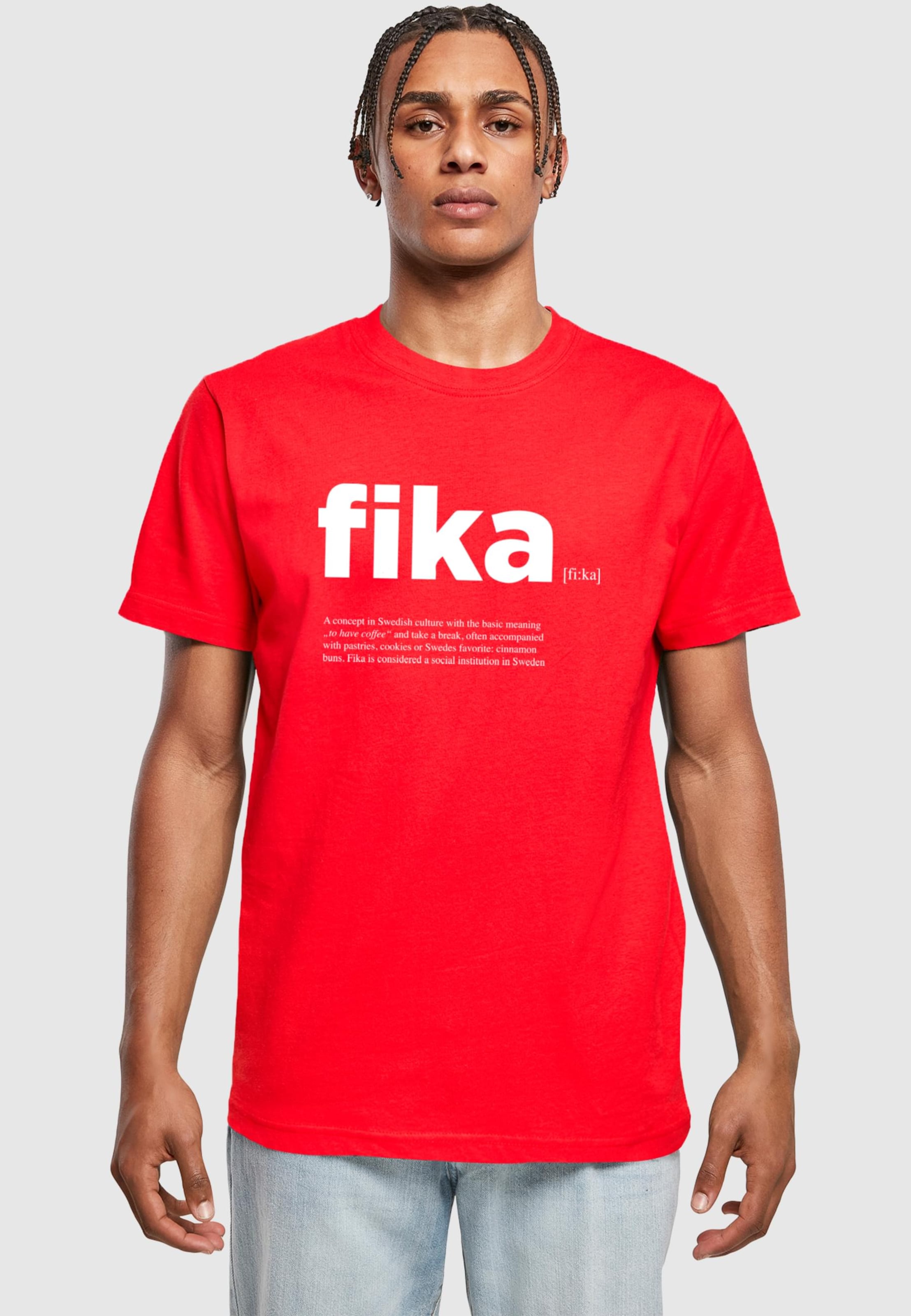 Mister Tee Fika Definition T-Shirt Round Neck