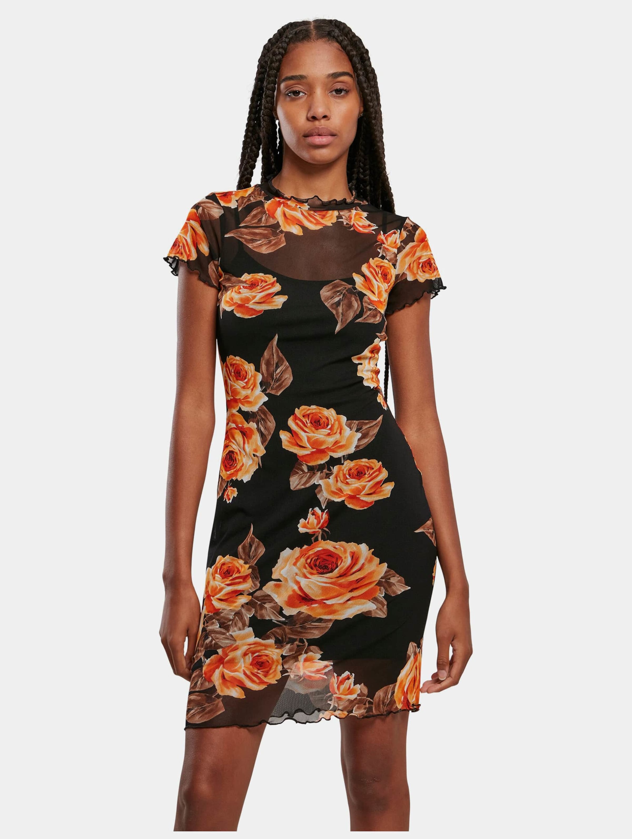 Urban Classics Ladies Mesh Double Layer Dress