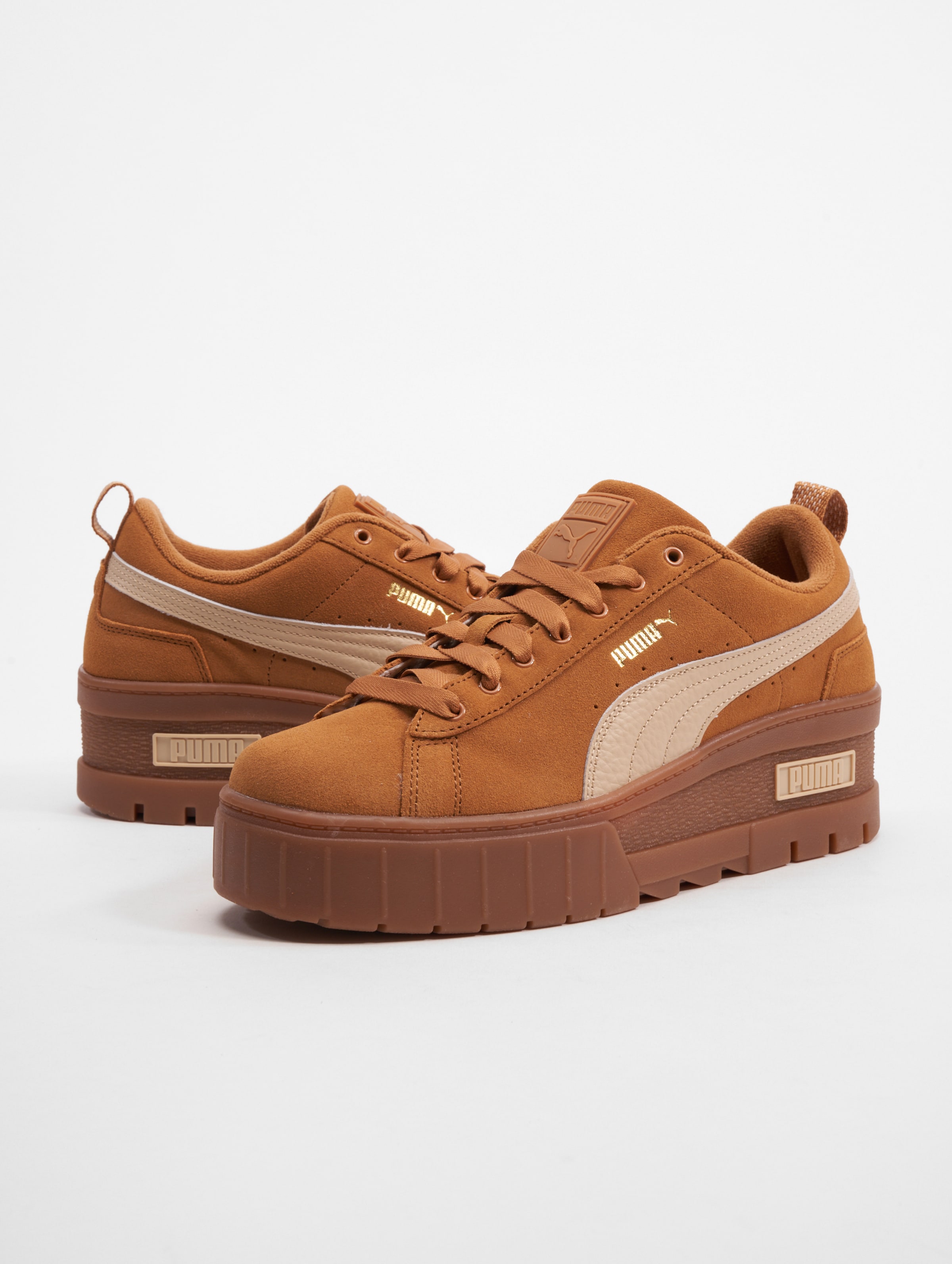 Puma Mayze Wedge Suede Sneaker