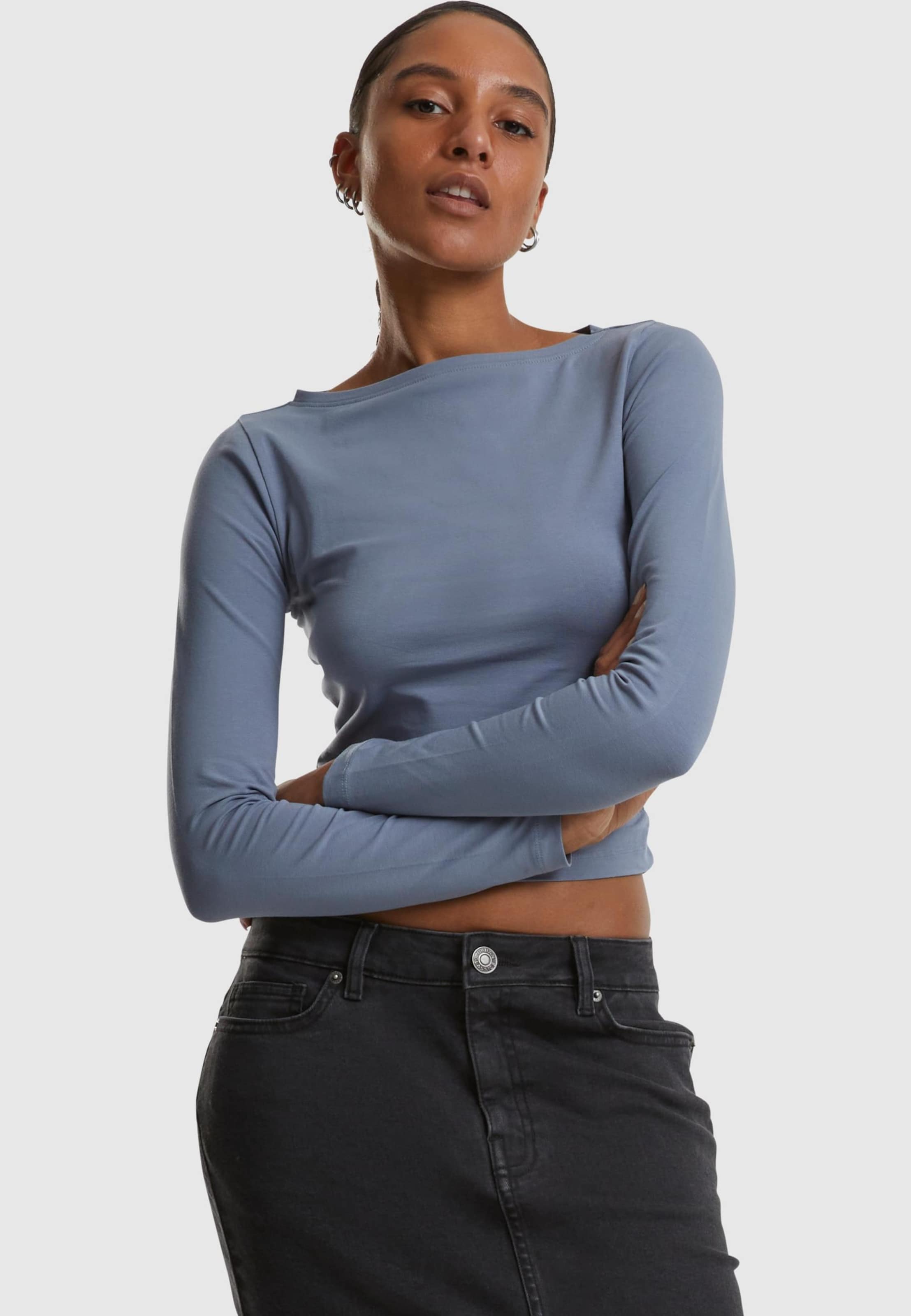 Urban Classics Ladies Ruffled Super Slim Longsleeve