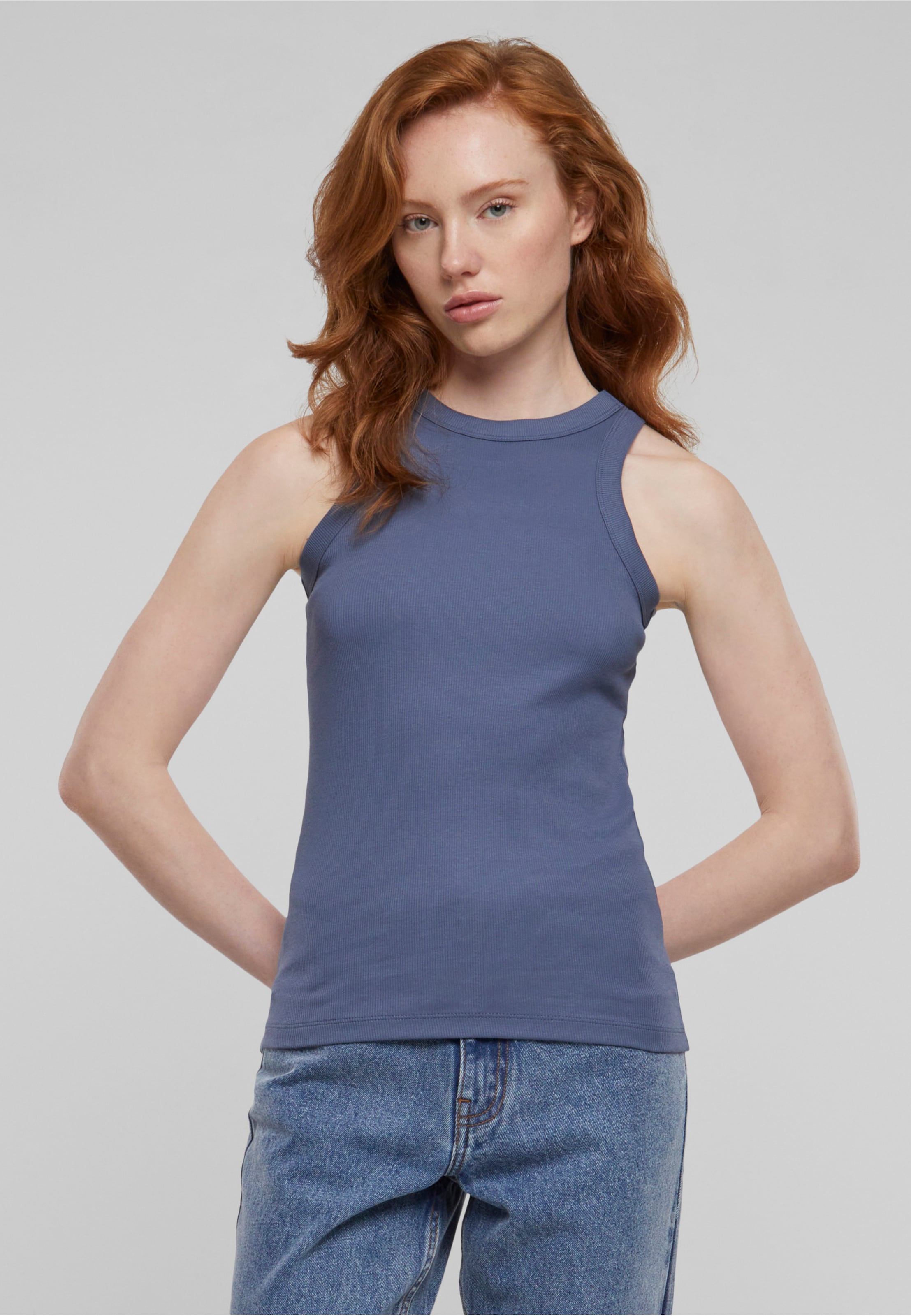 Urban Classics Ladies Racer Back Rib Top