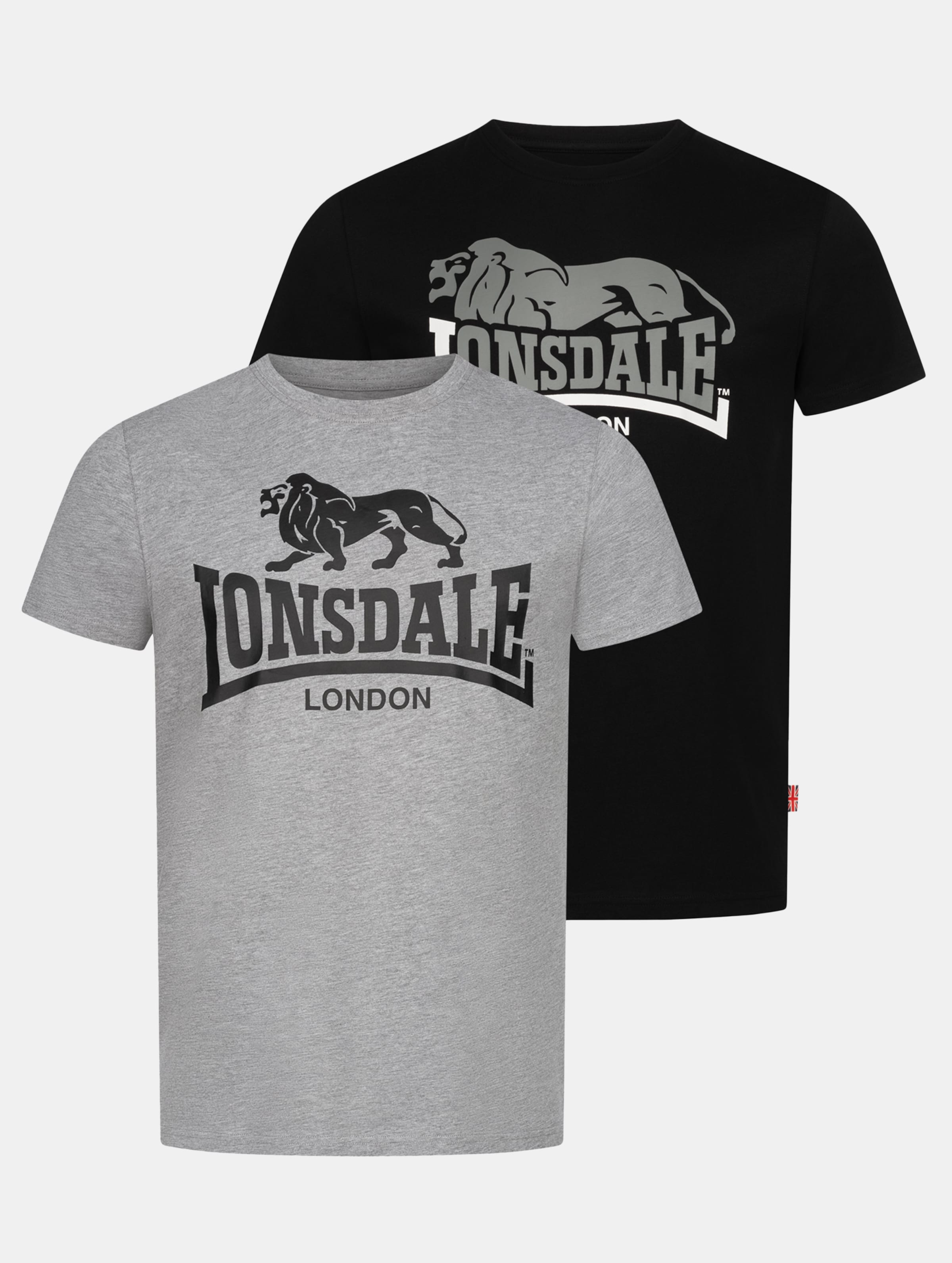Lonsdale London Loscoe Double Pack T-Shirt