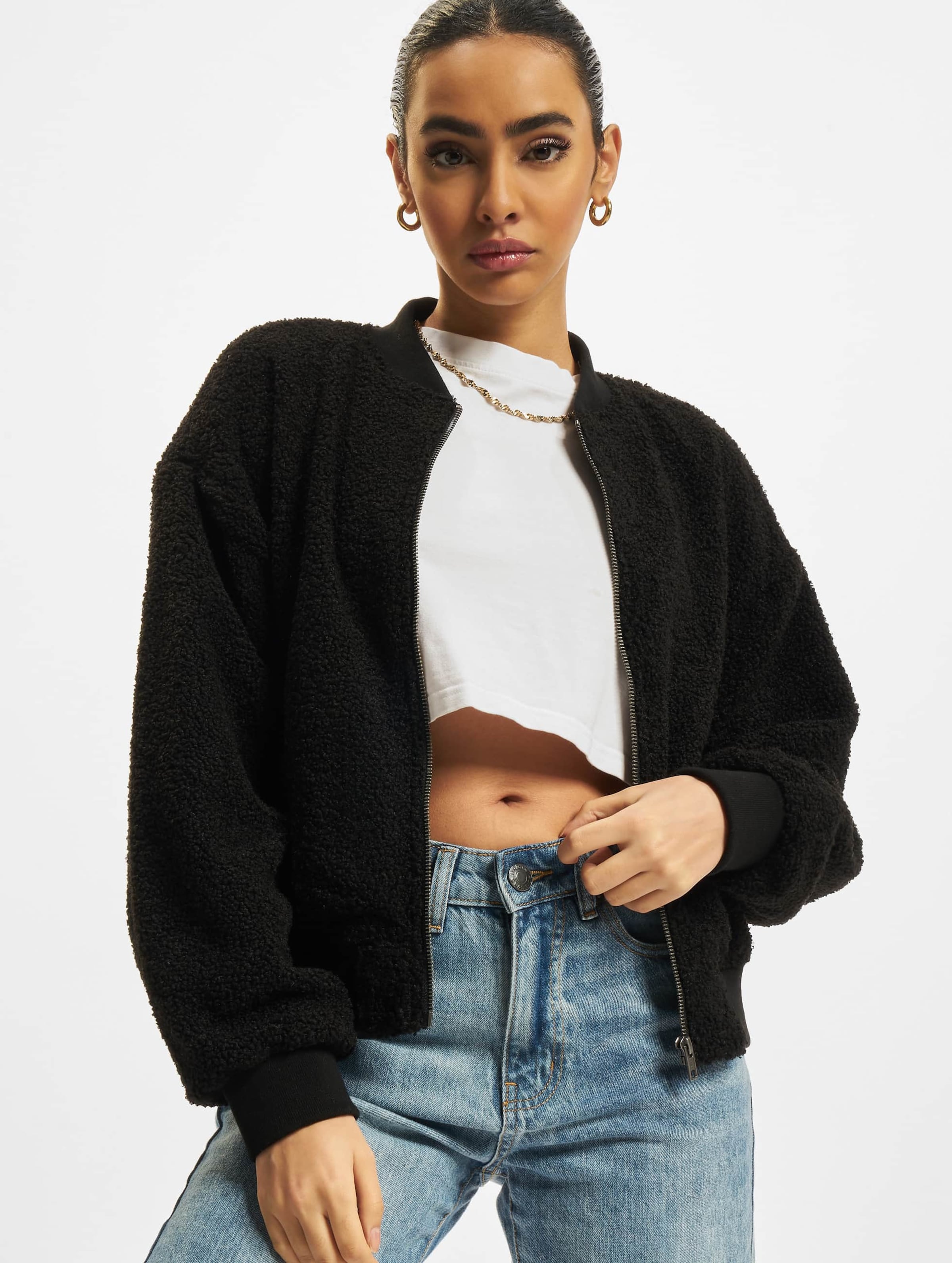 Urban Classics Ladies Oversized Sherpa Bomber Jacket