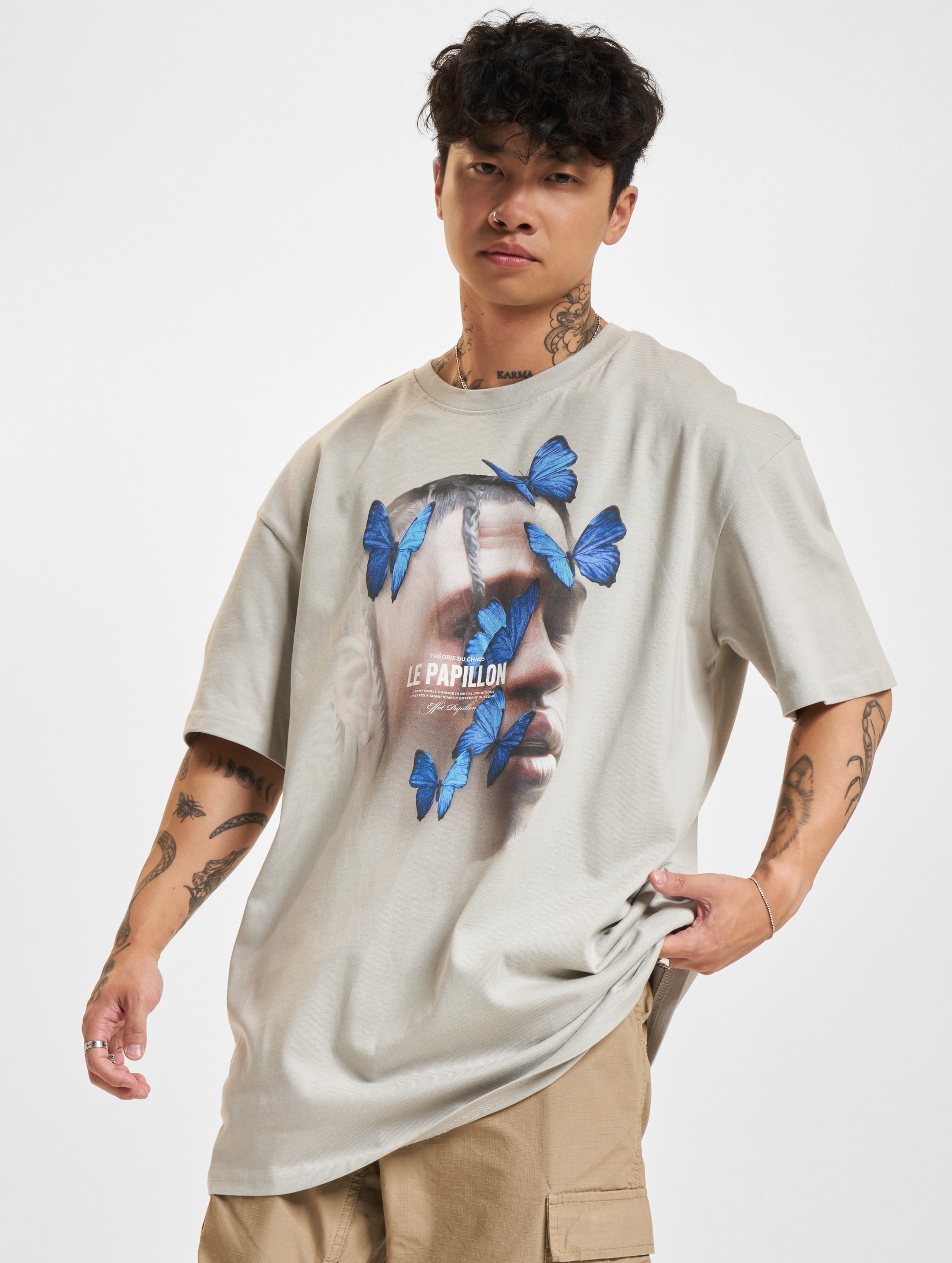 Mister Tee Upscale Le Papillon Oversize T-Shirt