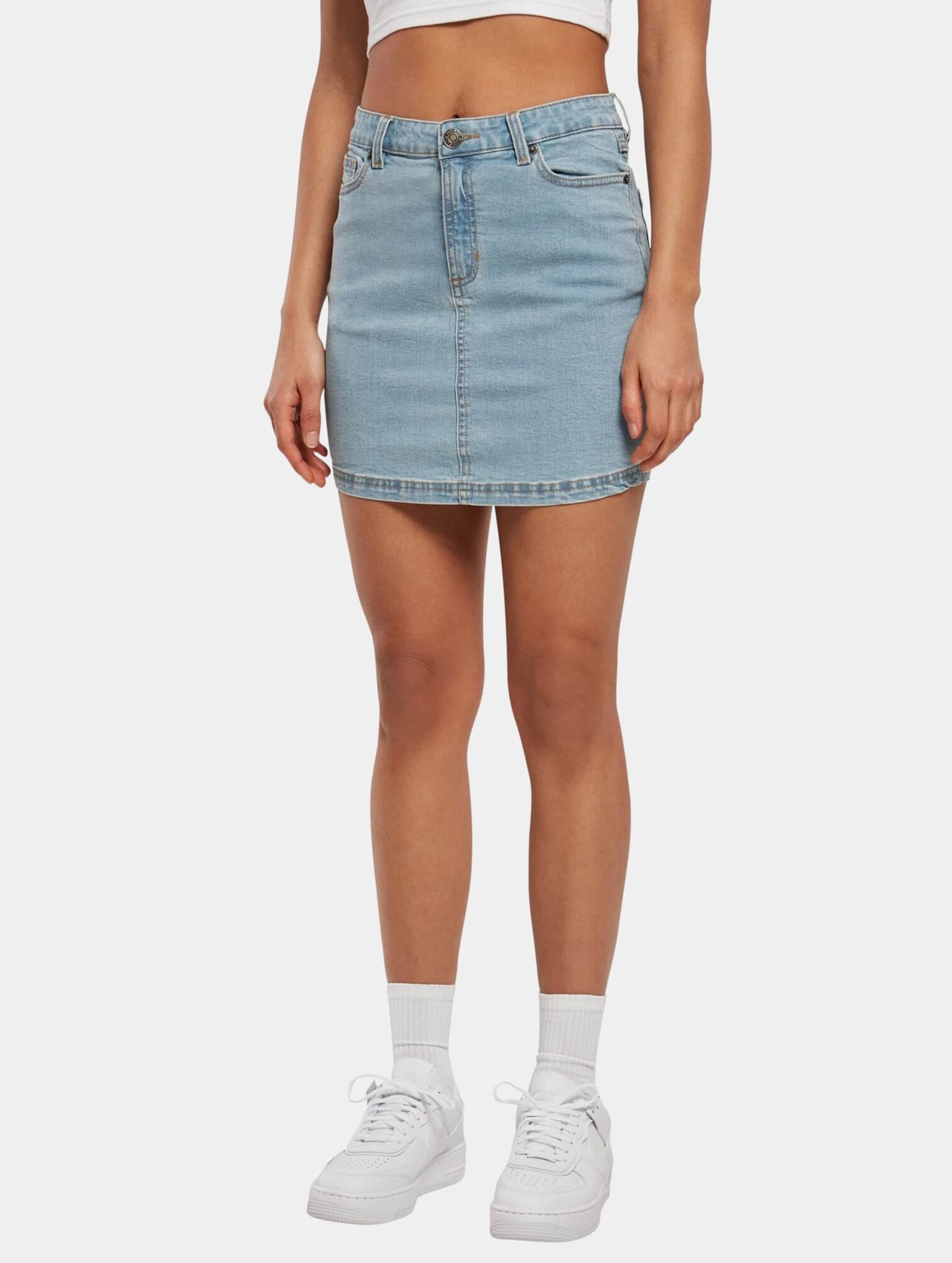 Urban Classics Ladies Essentials Stretch Denim Mini Skirt