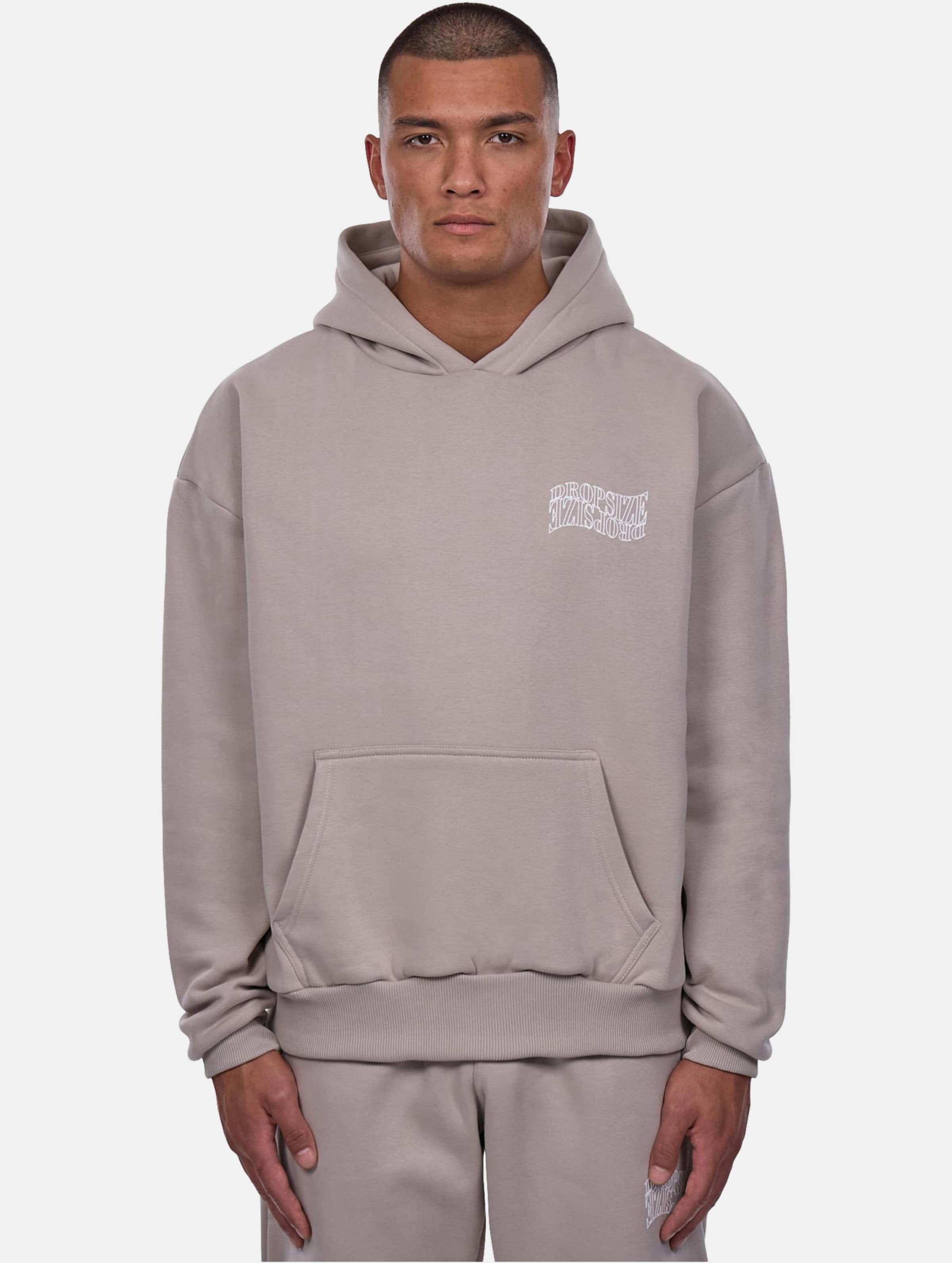 Dropsize HEAVY OVERSIZE MIRRORED LOGO HOODIE