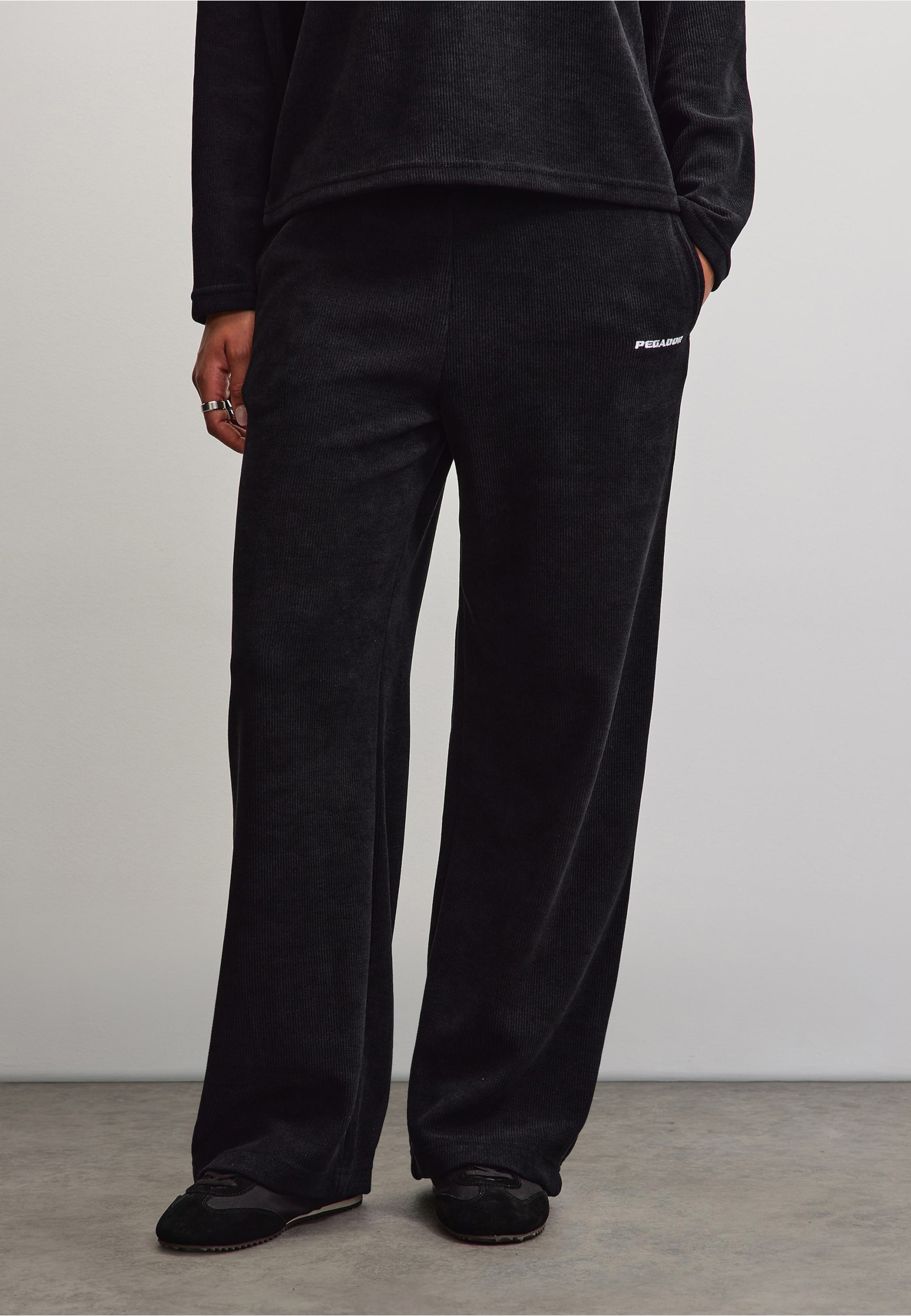 PEGADOR NOLI WIDE RIB PANTS