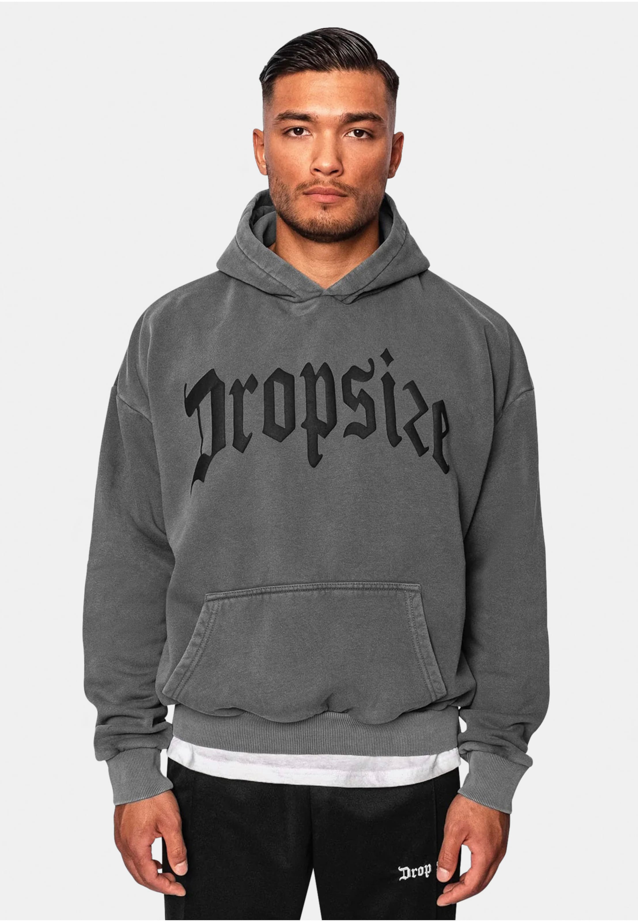 Dropsize Heavy Oversize Puffer Print Hoodie