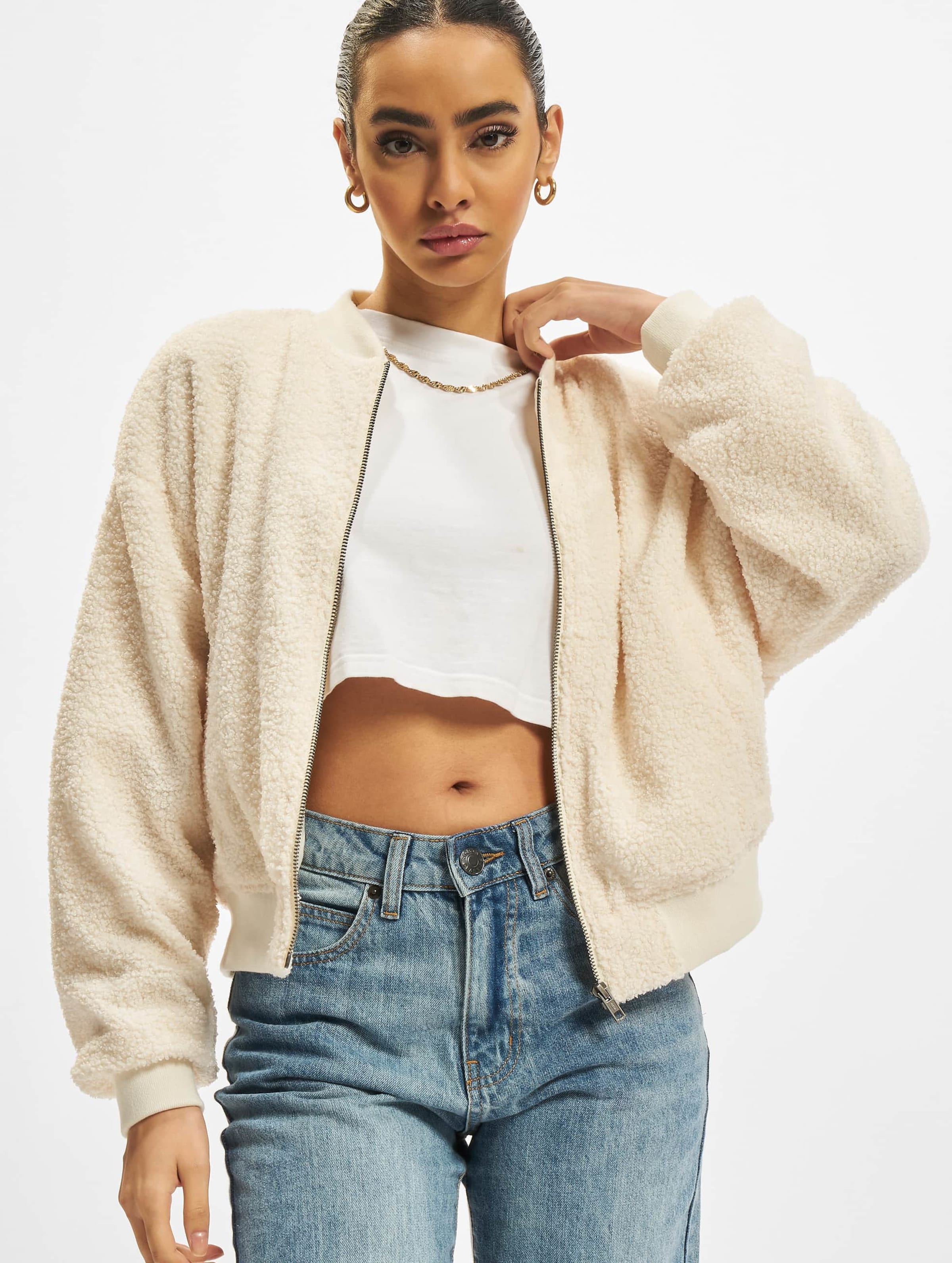 Urban Classics Ladies Oversized Sherpa Bomber Jacket