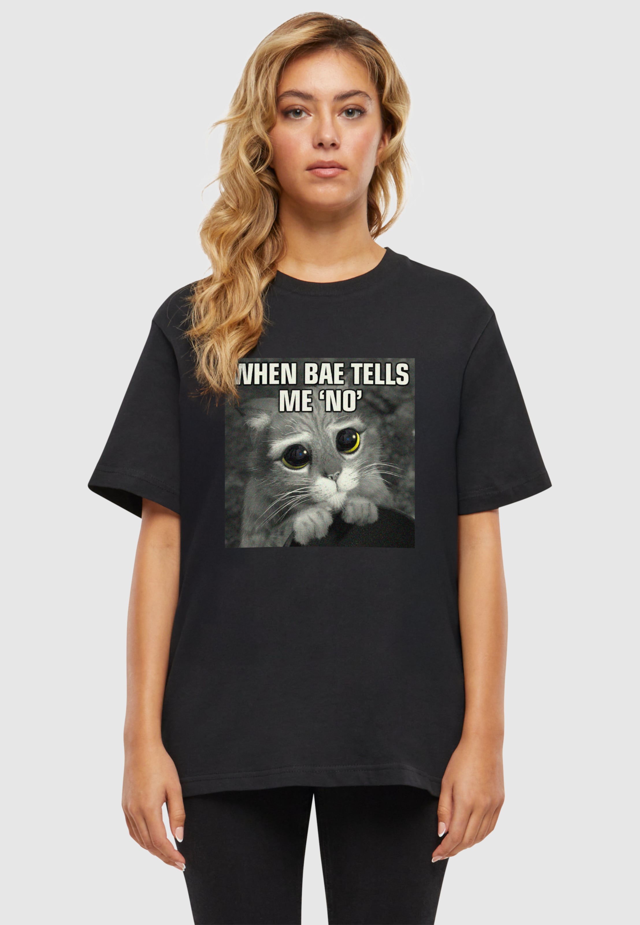 Merchcode Shrek When Bae tells me no Ladies Tee