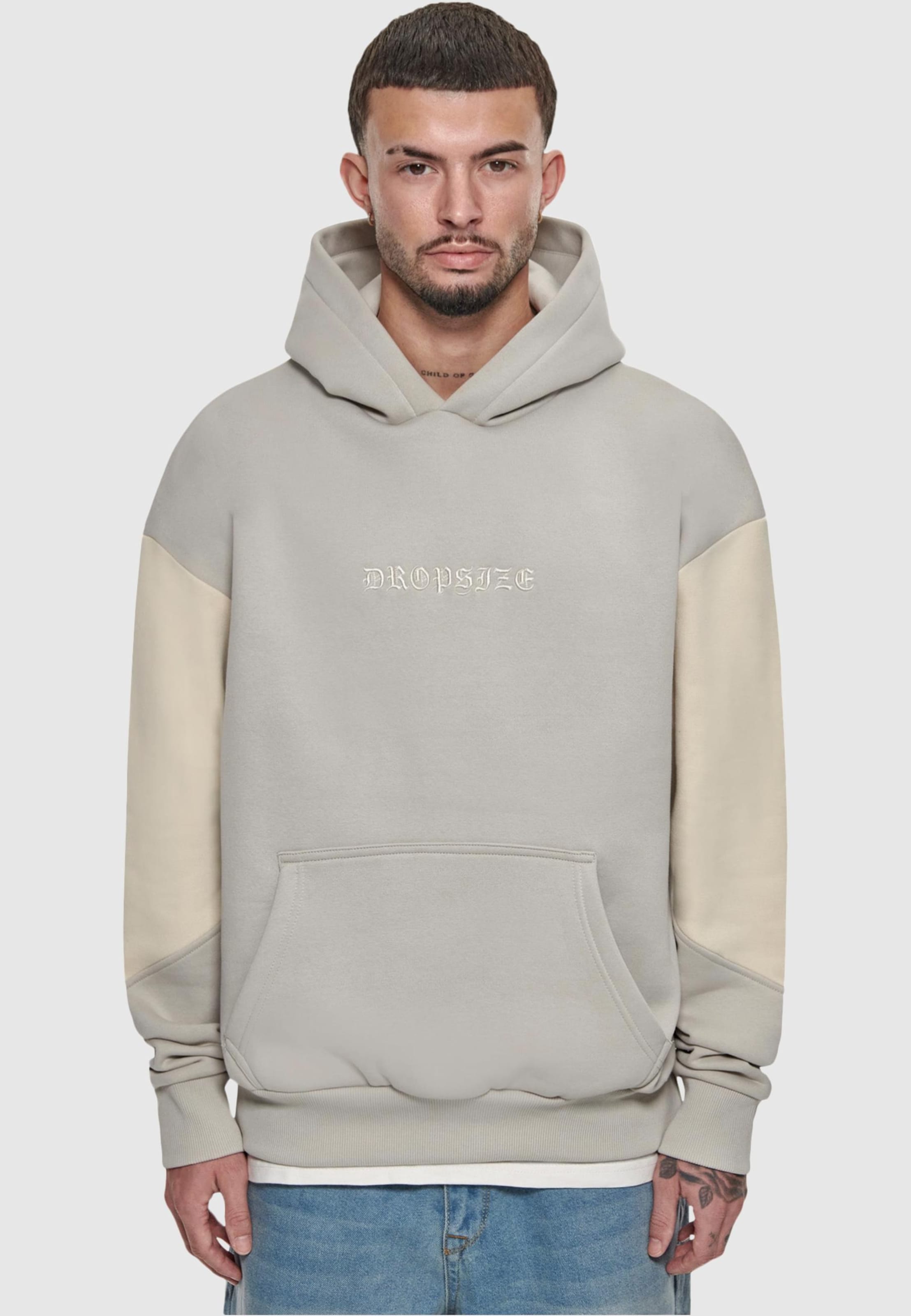 Dropsize Heavy Oversize Split Colour V2 Hoodie