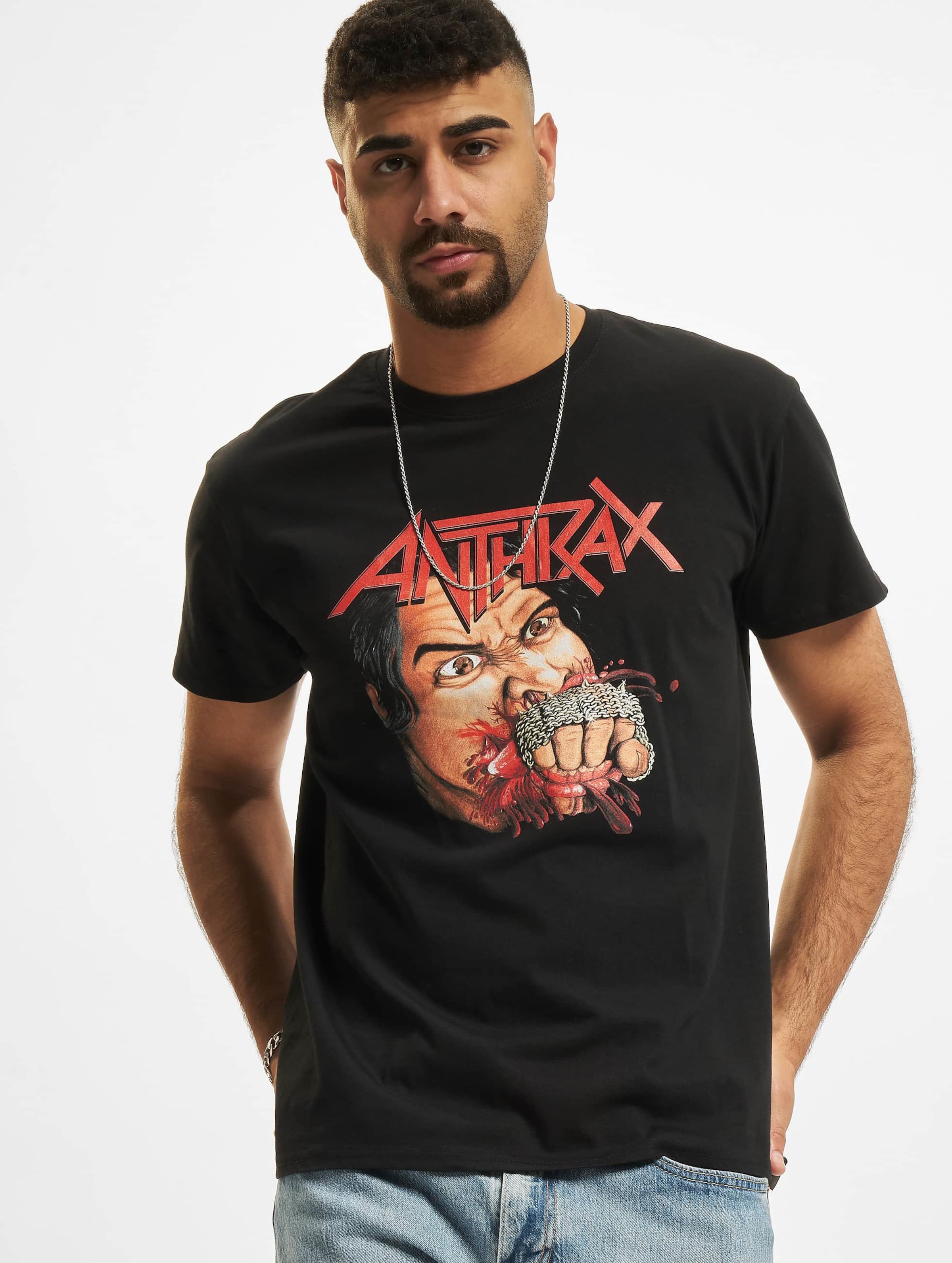 Merchcode Anthrax Fistfull Of Metal Tee