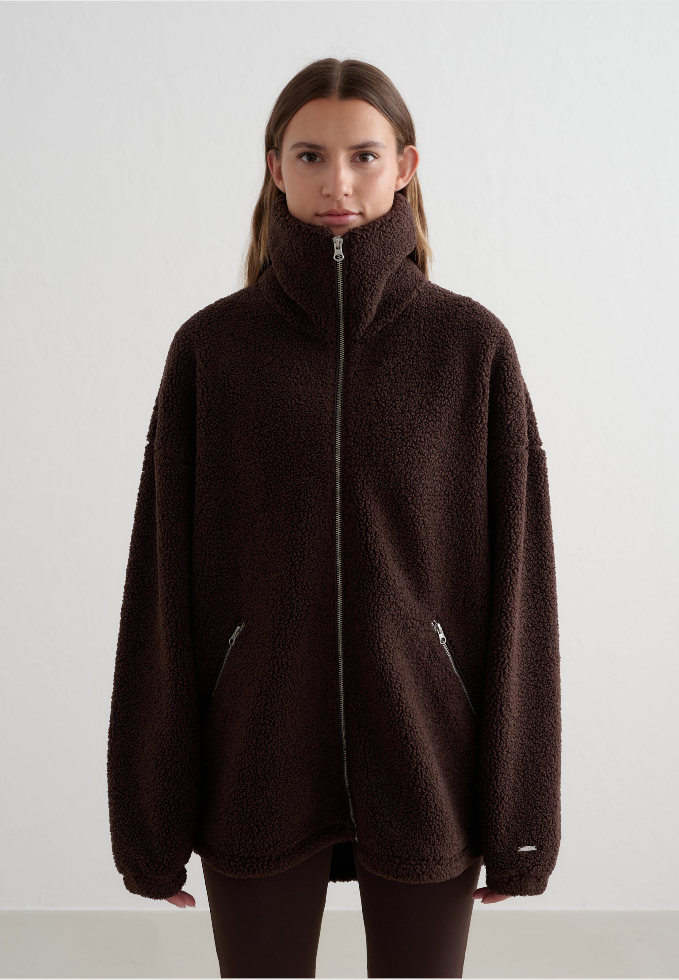 aimn Cacao Pile Jacket