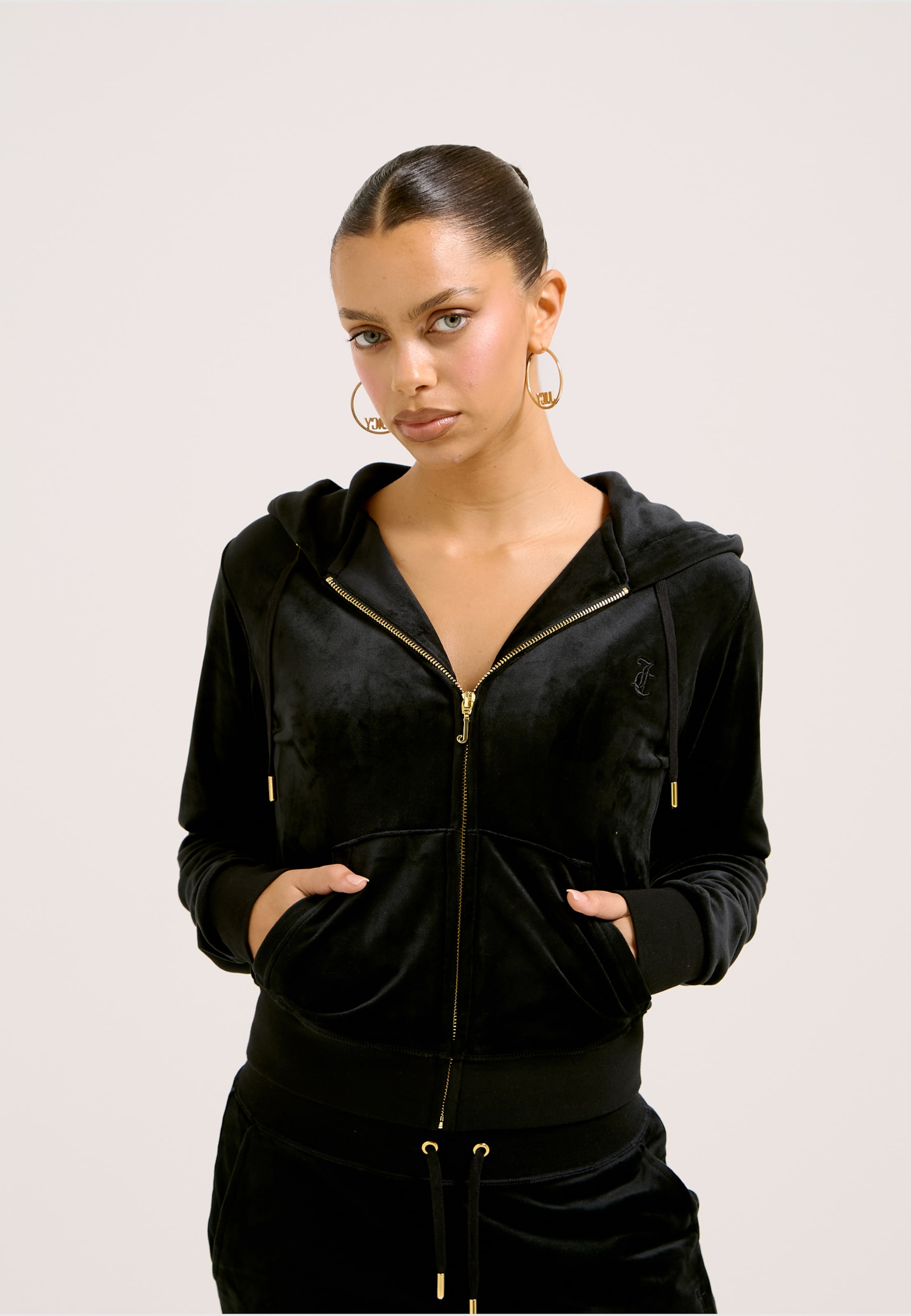 Juicy Couture DACH ADDISON VELOUR ZIP HOODIE
