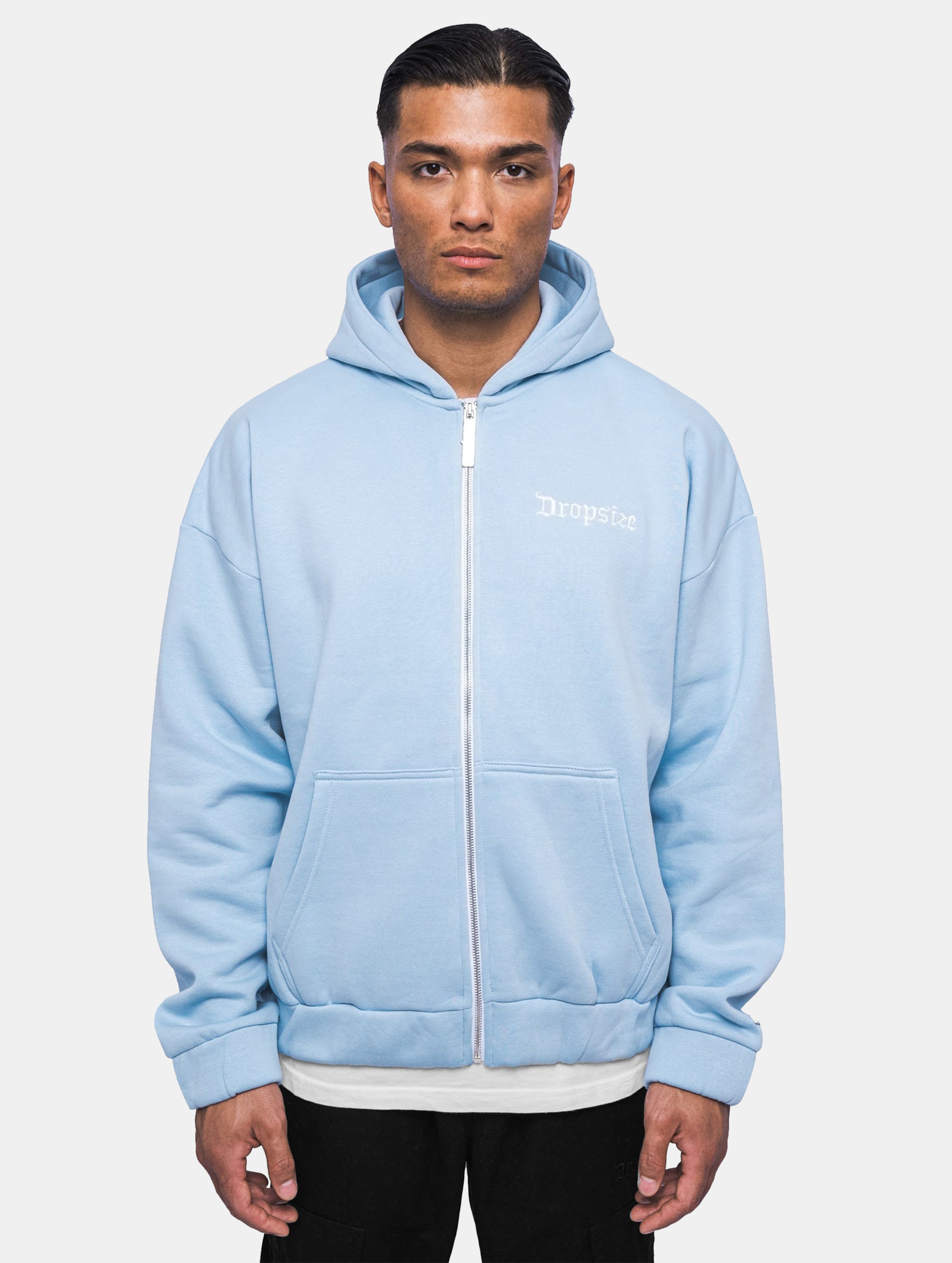 Dropsize Super Heavy Blank Zip Hoodie