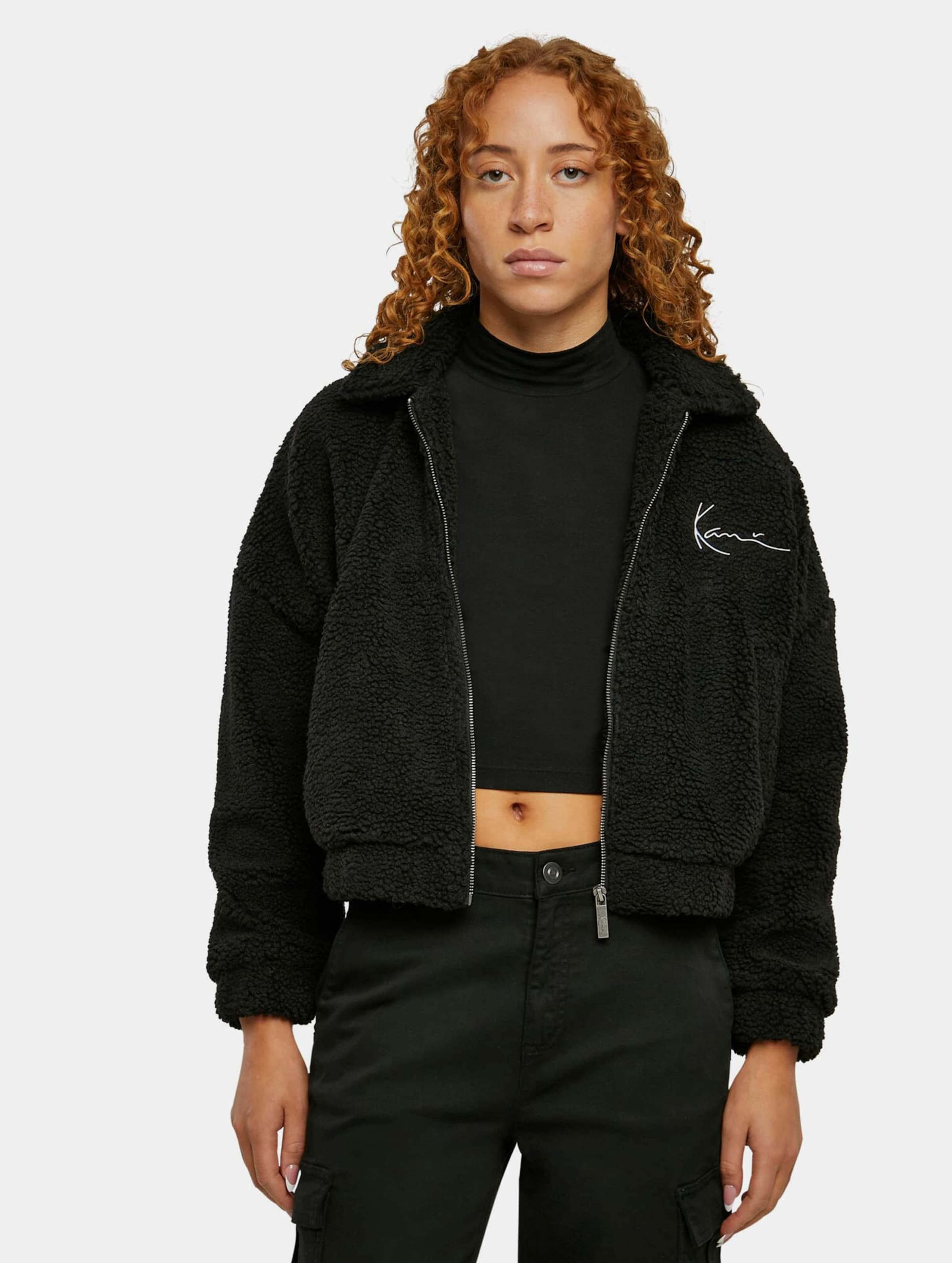 Karl Kani KW224-038-1KK Chest Metal Small Signature Teddy Jacket