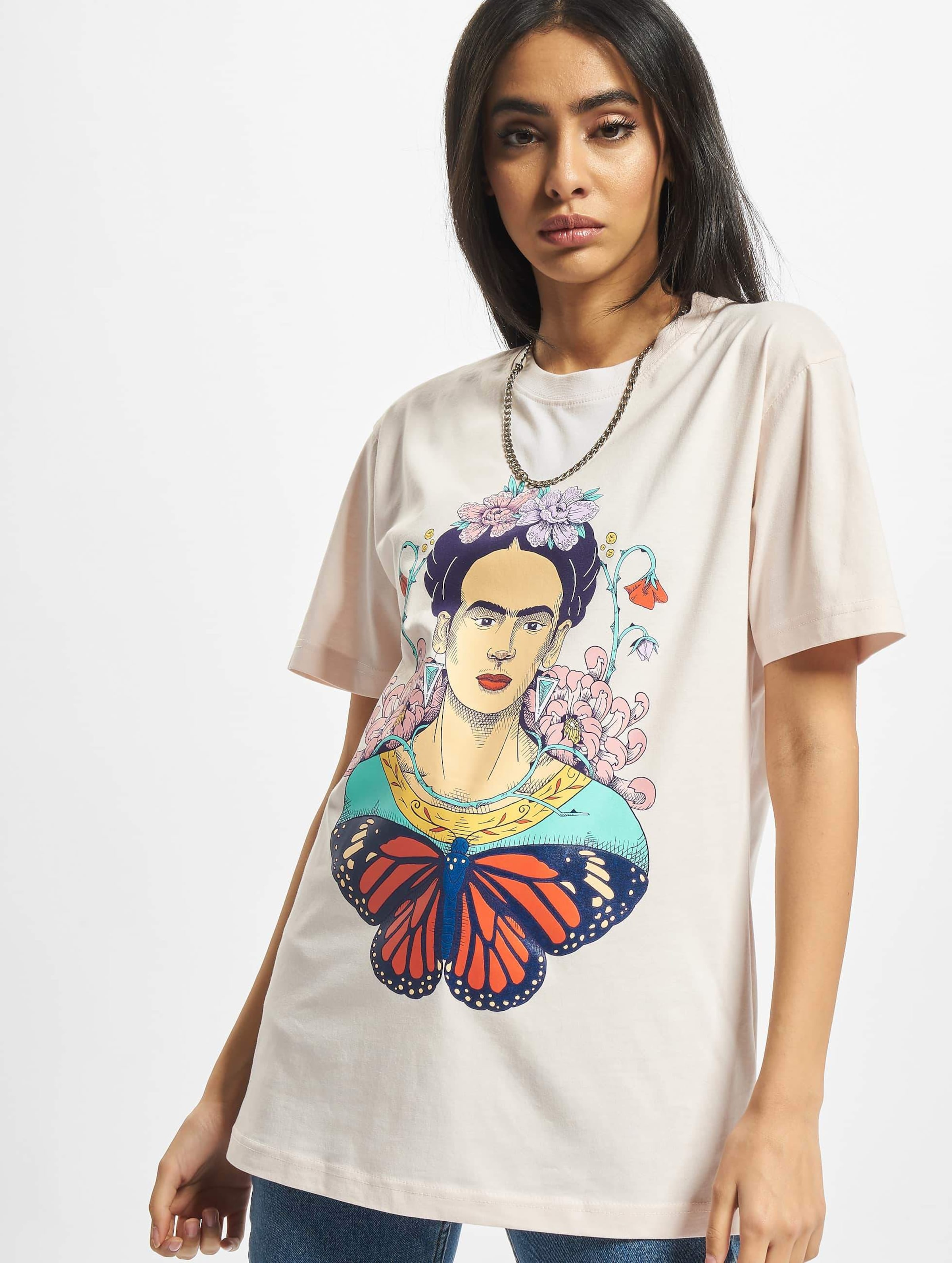 Merchcode Ladies Frida Kahlo Butterfly Tee