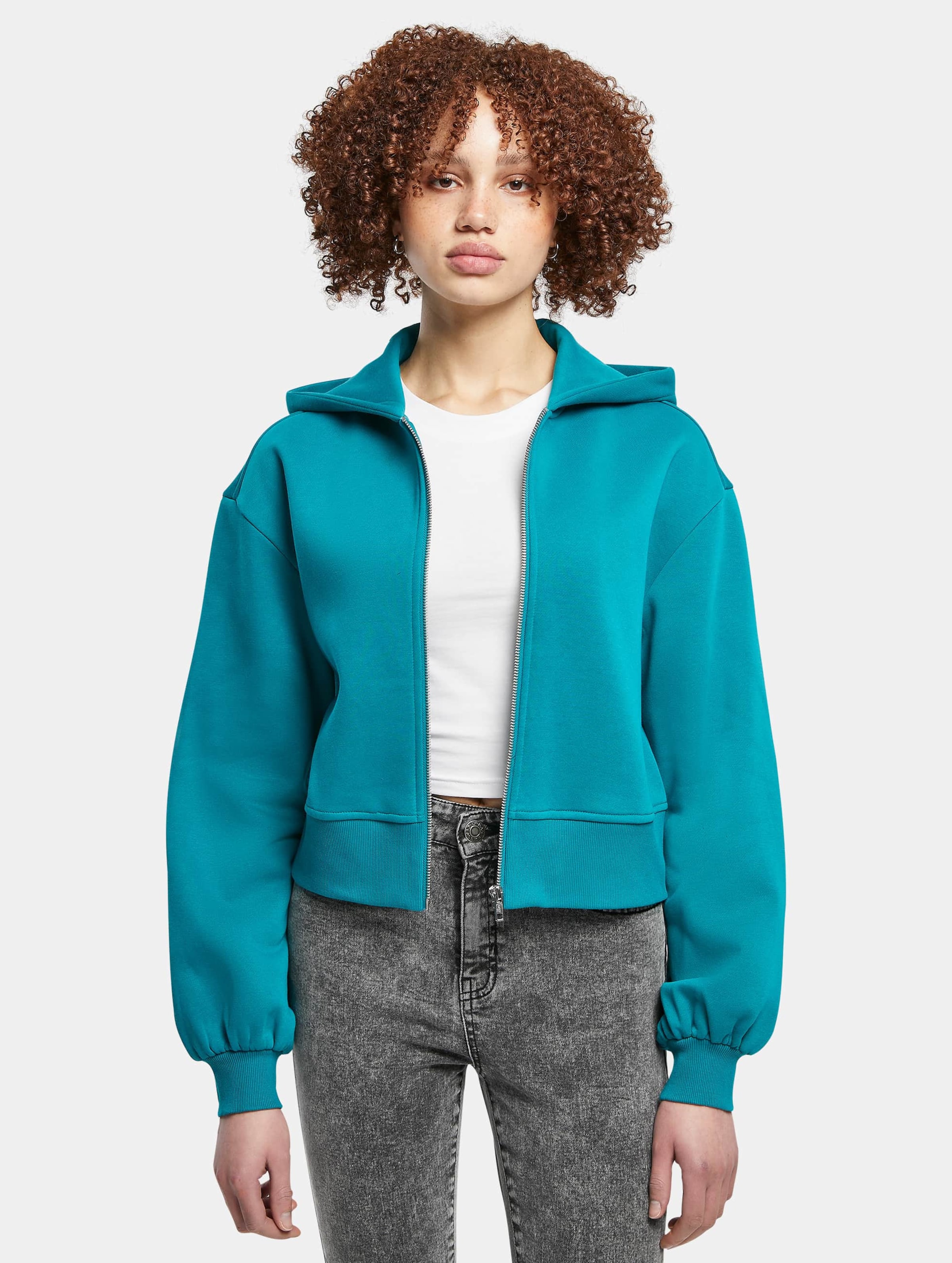 Urban Classics Ladies Short Oversized Zip Jacket