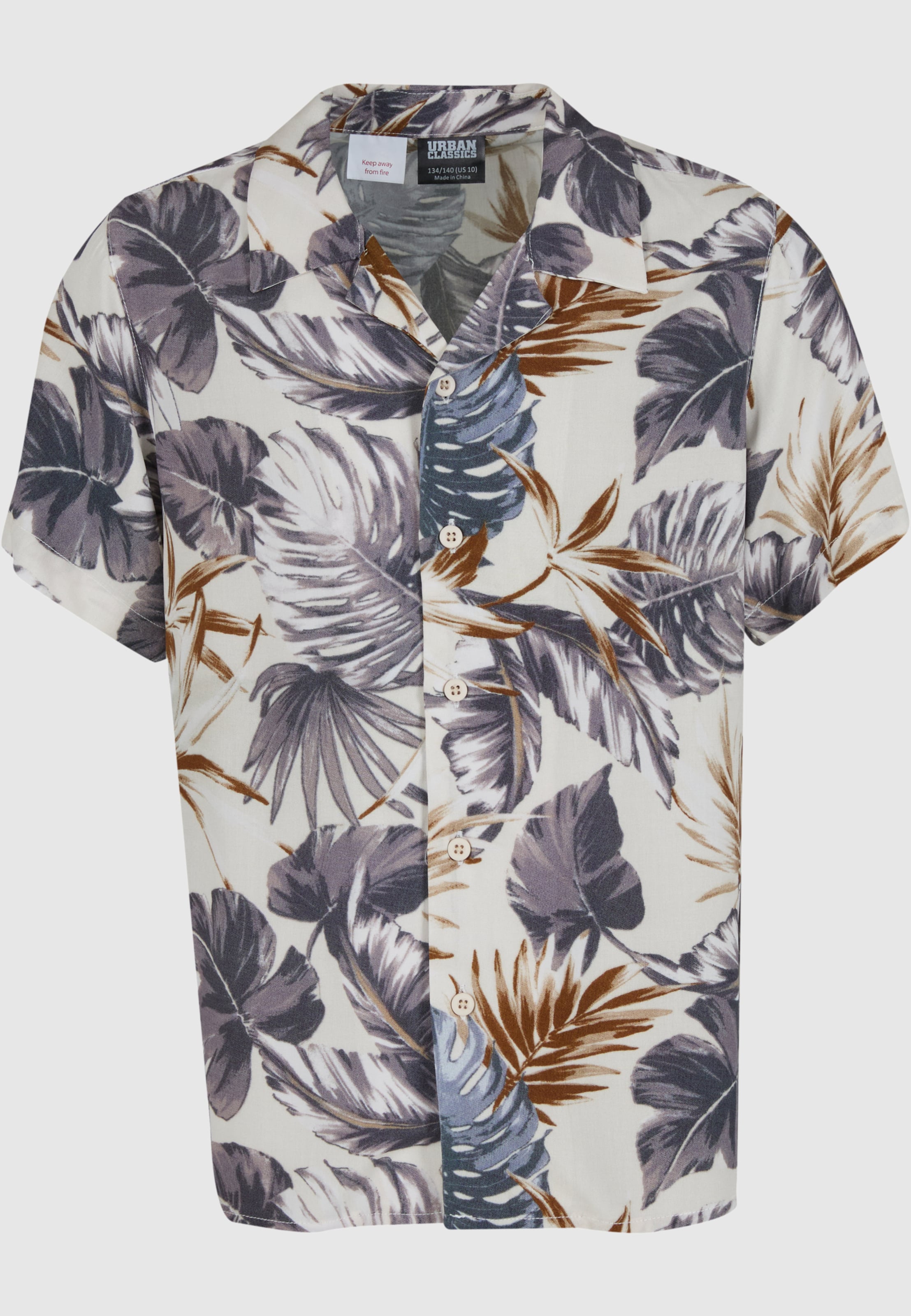 Urban Classics Boys Viscose AOP Resort Shirt