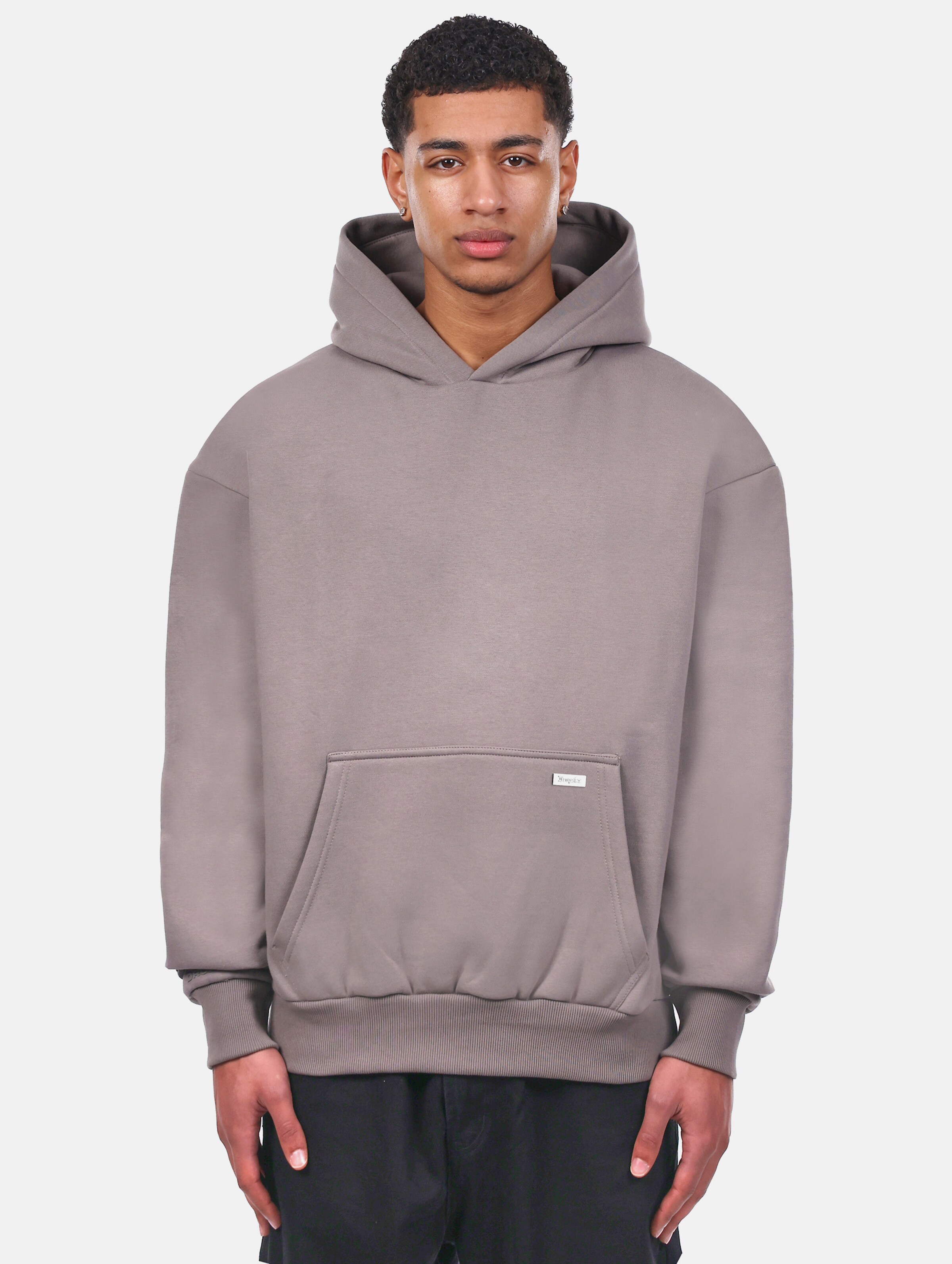 Dropsize HEAVY OVERSIZE METAL PATCH HOODIE