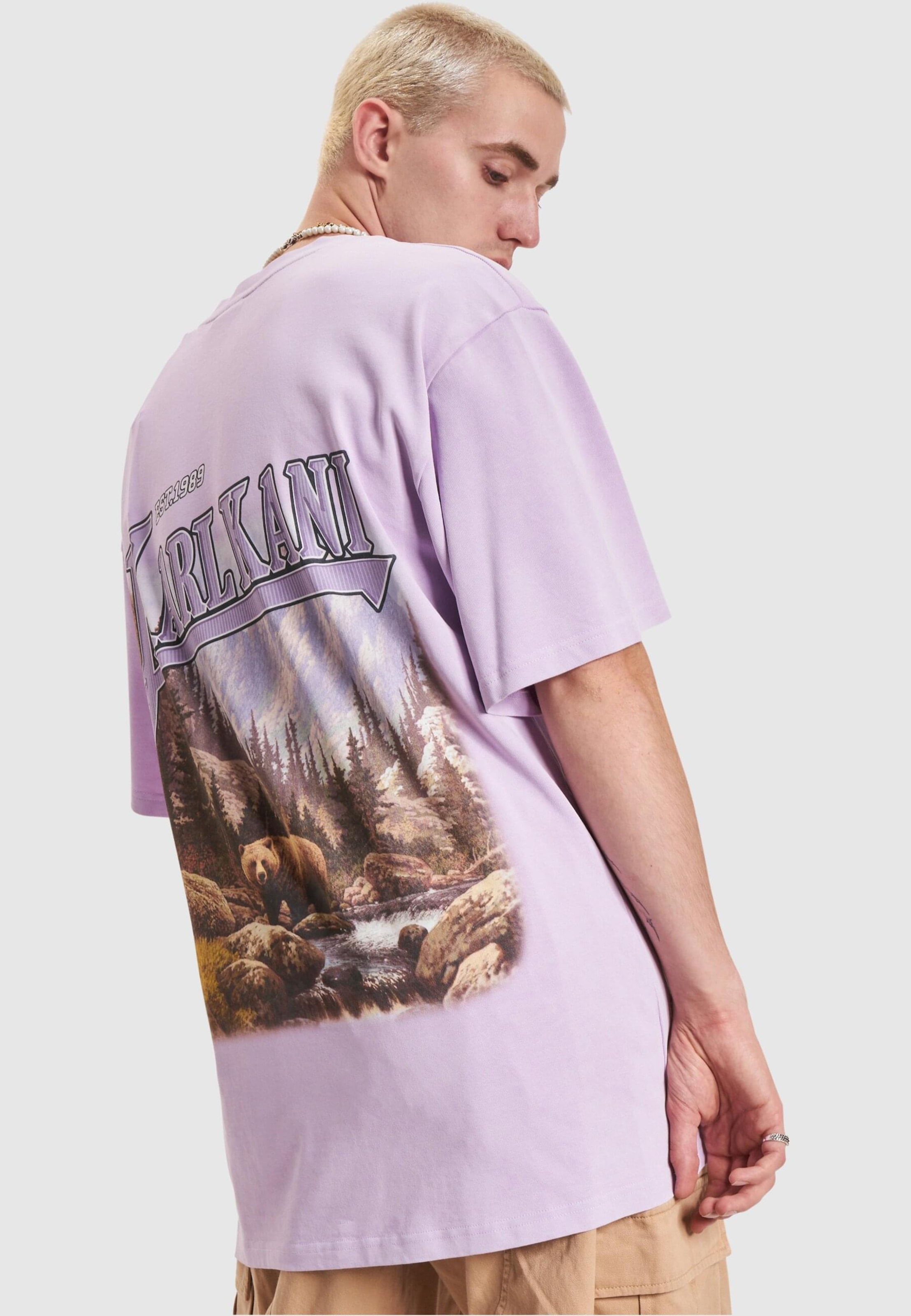Karl Kani Small Signature Washed Heavy Jersey Landscape T-Shirt