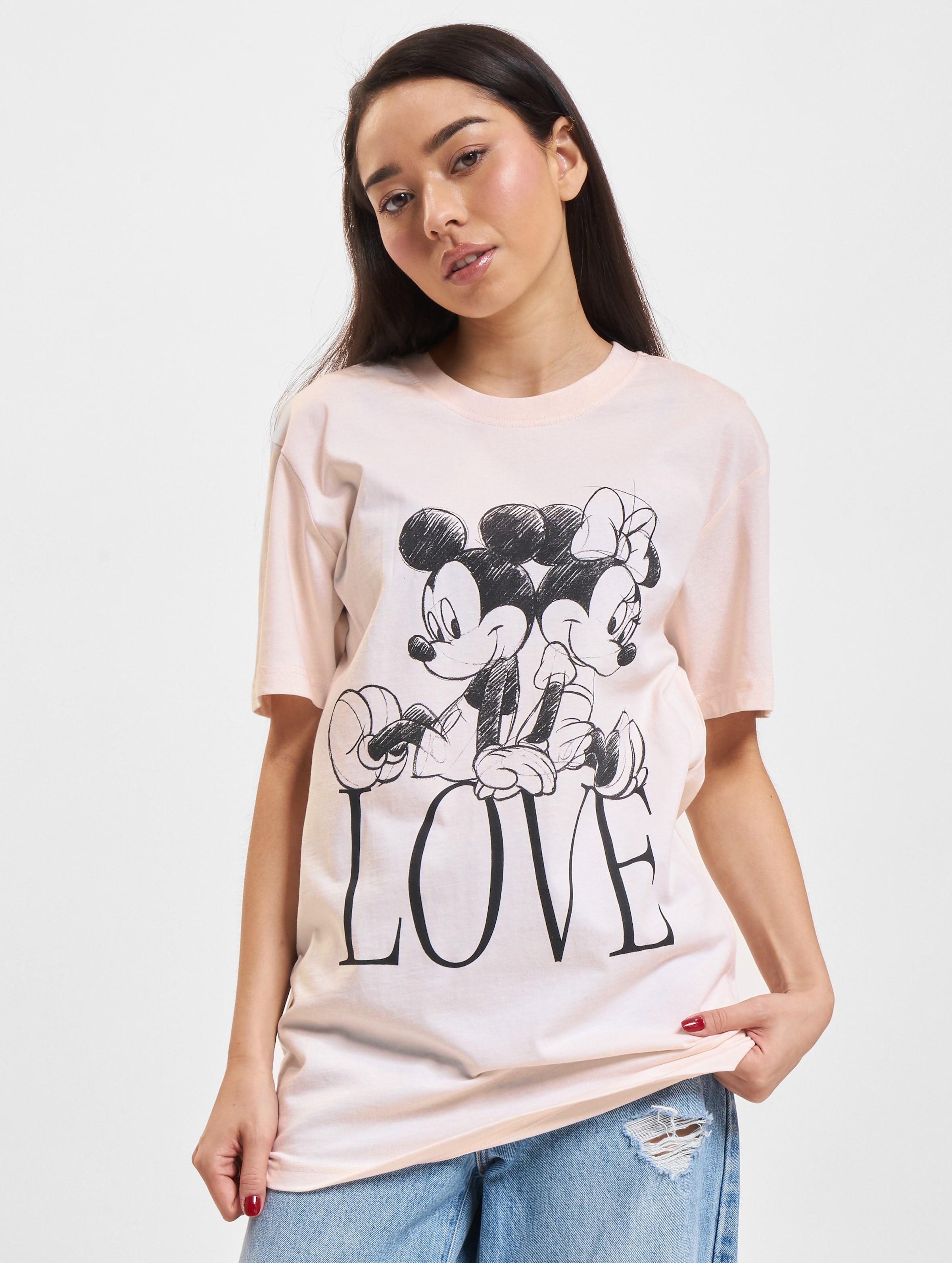 Merchcode Ladies Minnie Loves Mickey Tee
