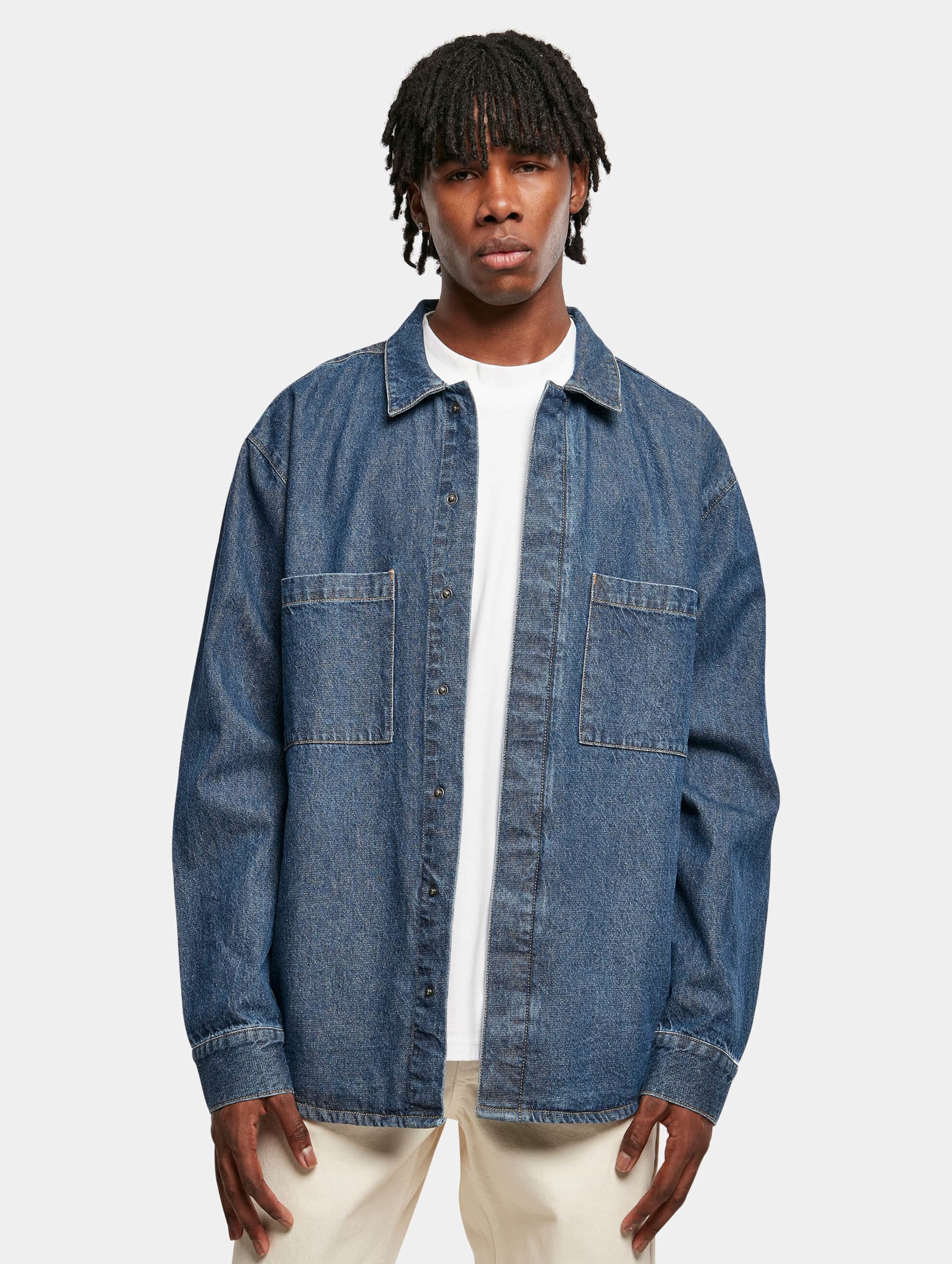 Urban Classics Oversized Denim Pocket Shirt