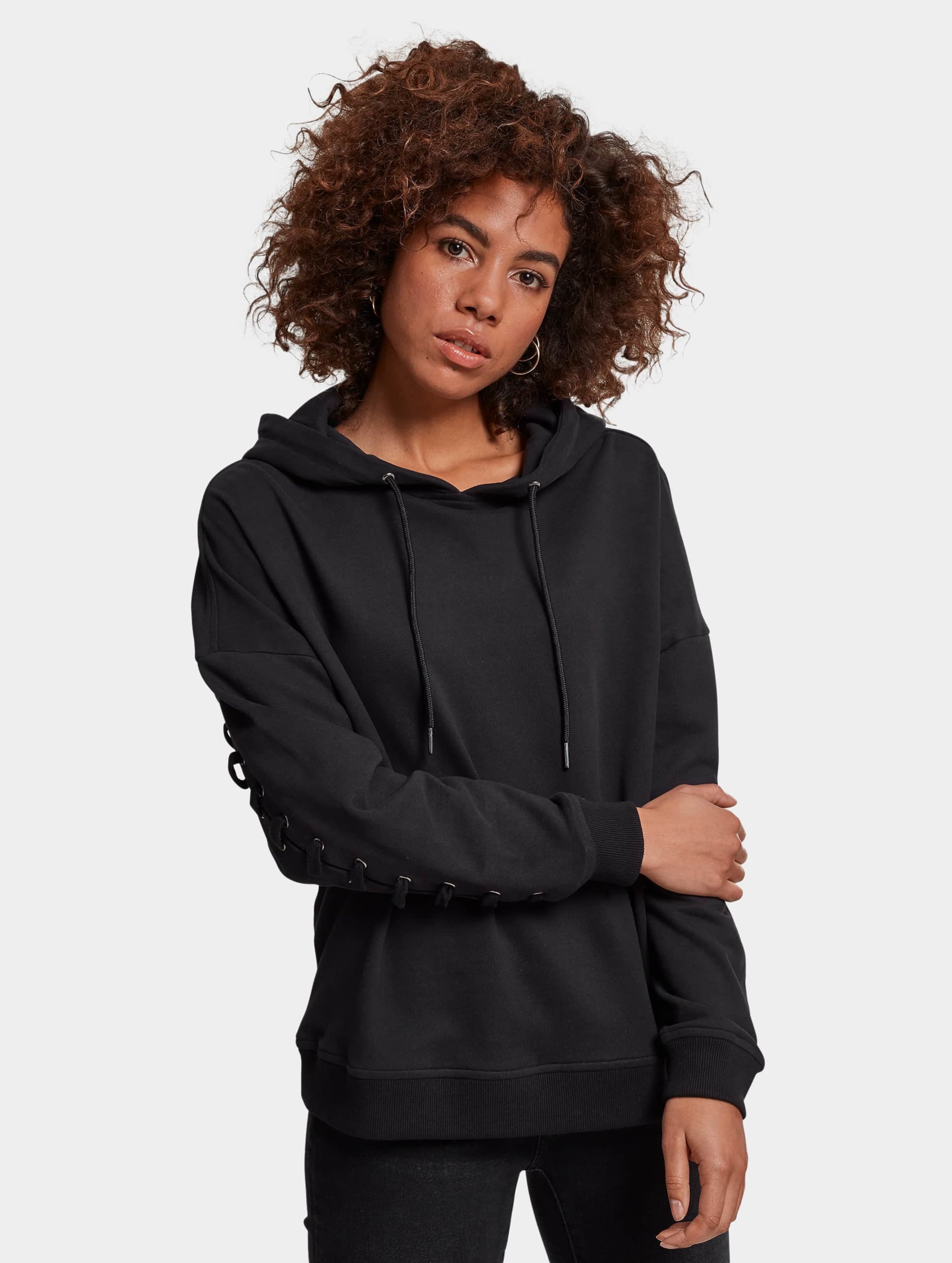 Urban Classics Ladies Laced-Up Hoody