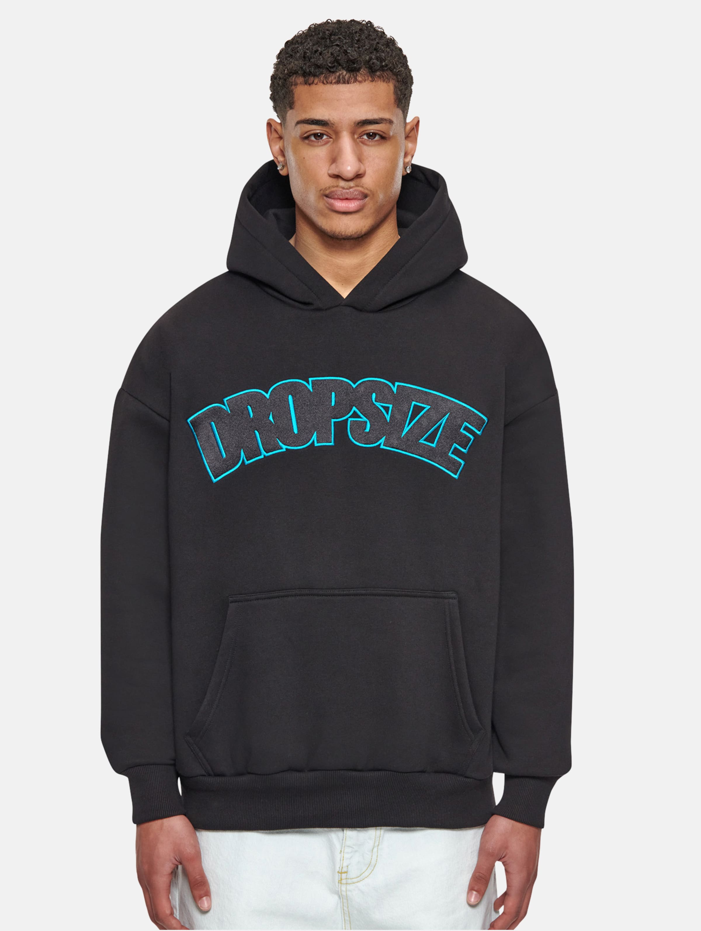 Dropsize Heavy Overisze Outline Embo Hoodie