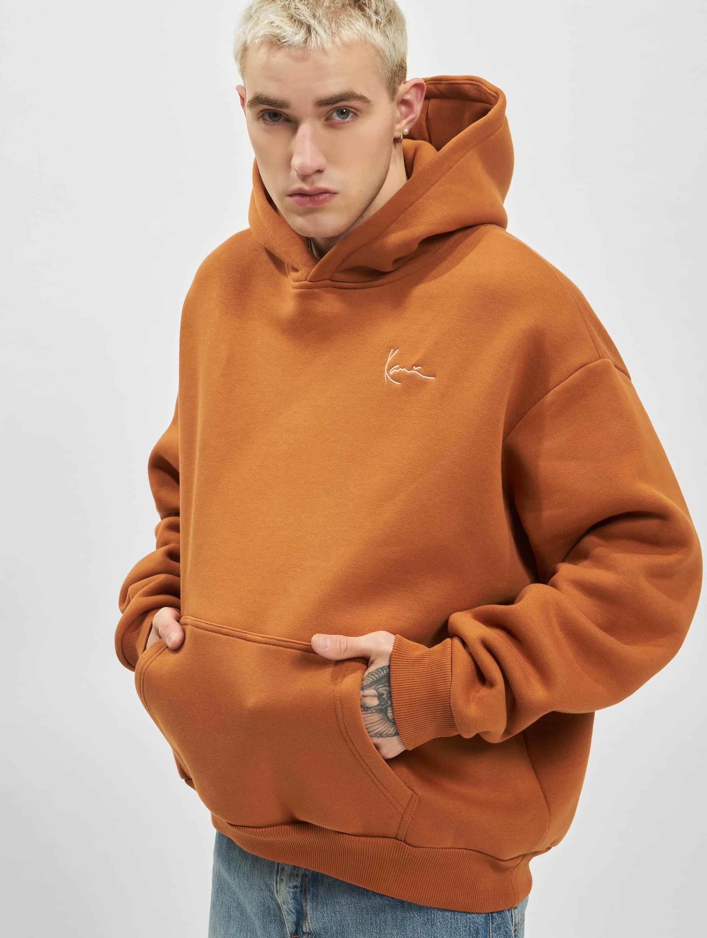 Karl Kani KM224-003-1 KK Chest Signature Heavy Sweat OS Hoodie