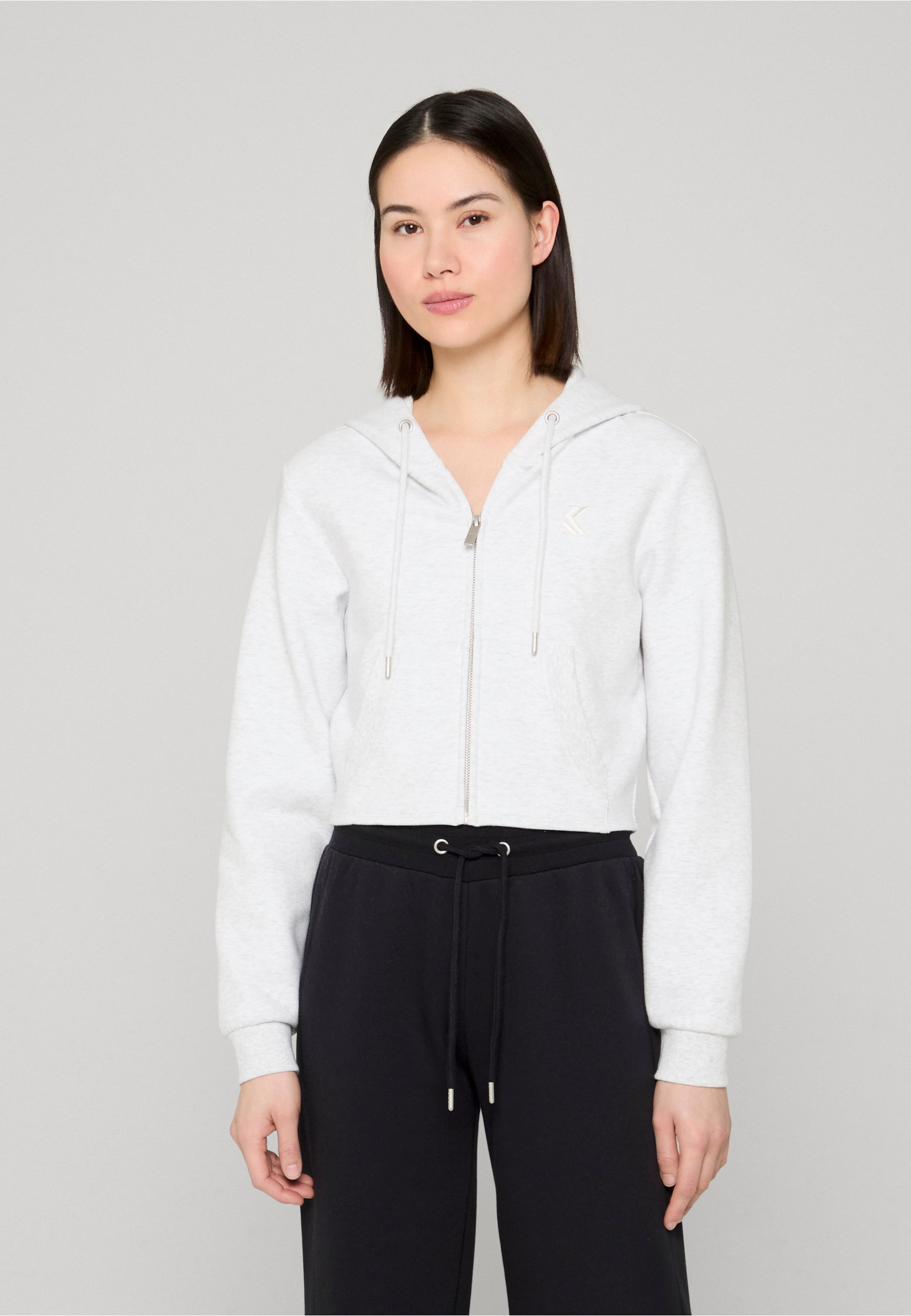 Karl Kani OG K Interlock Cropped Zip Hoodie