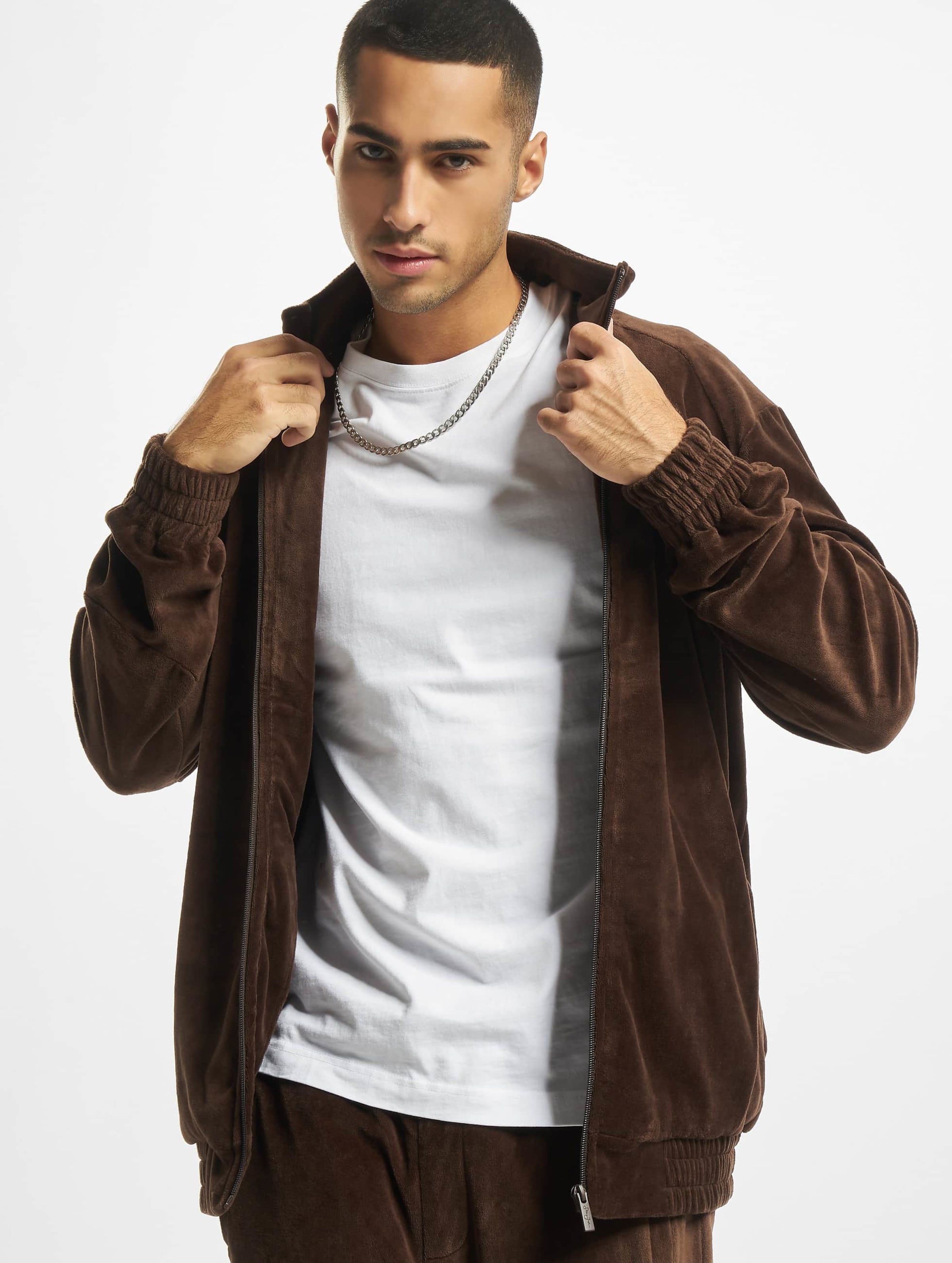 Sean John JM-JK011-022-05 SJ Classic Logo Essential Velours Trackjacket