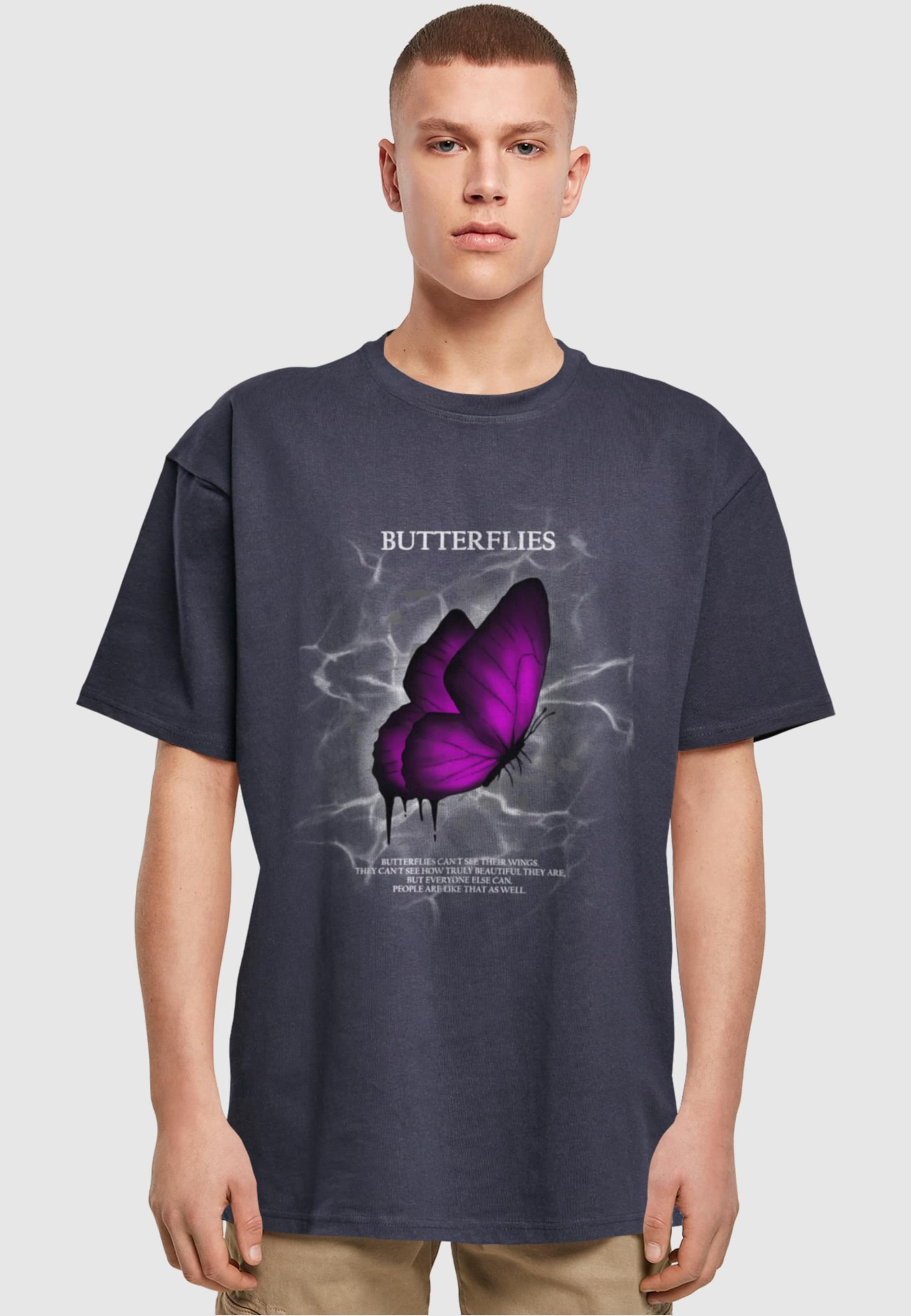 Merchcode POD Butterflies Heavy Oversized Tee
